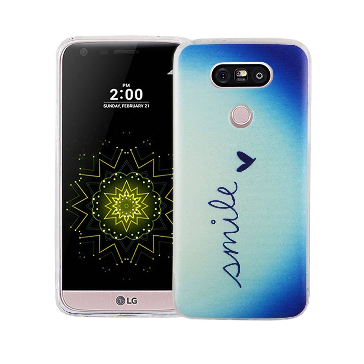 LG G5 Handyhülle Bumper Backcover Blau