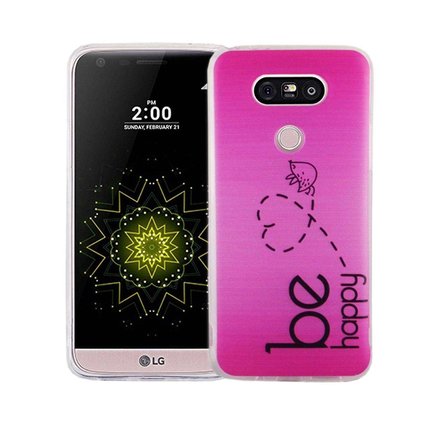 LG G5 Handyhülle Bumper Backcover Rosa