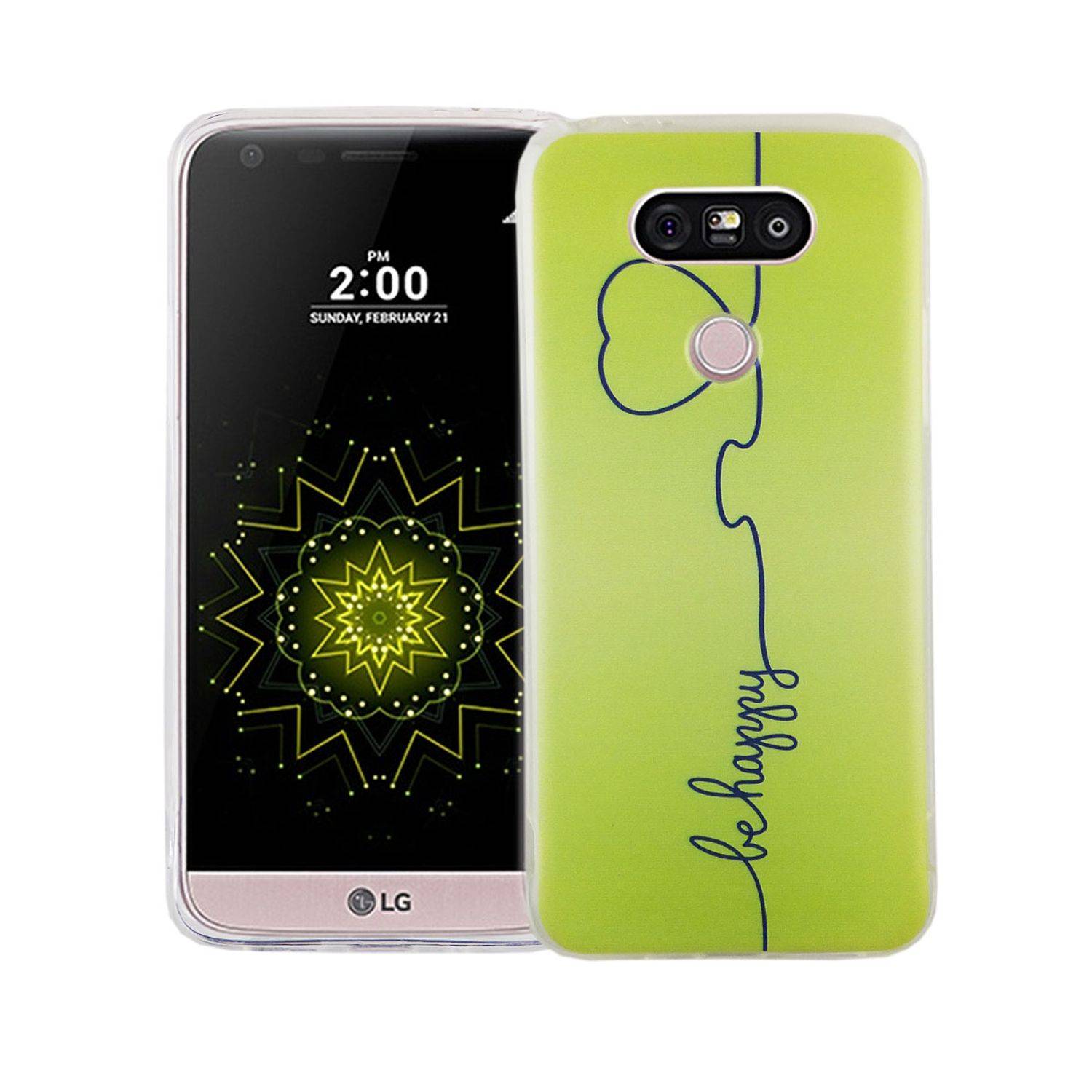 LG G5 Handyhülle Bumper Backcover Grün