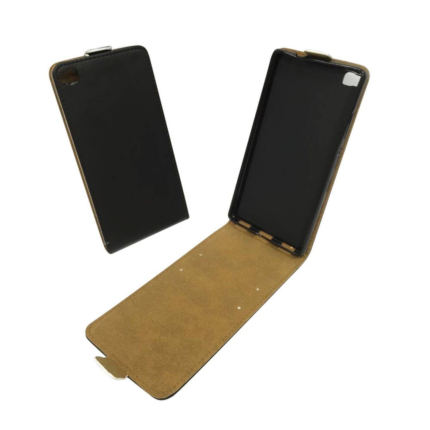 Huawei P8 Handyhülle Backcover Schwarz