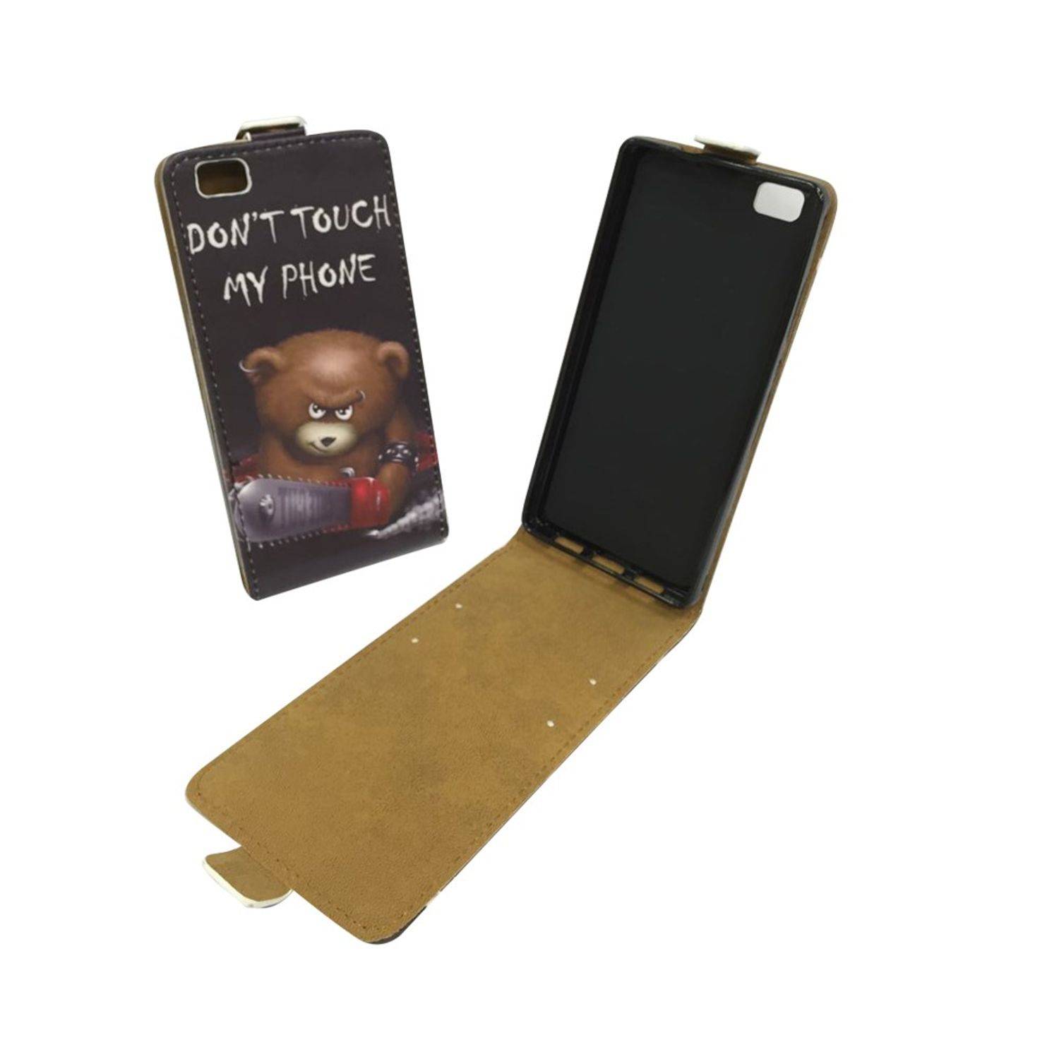 Huawei P8 Lite Handyhülle Backcover Schwarz