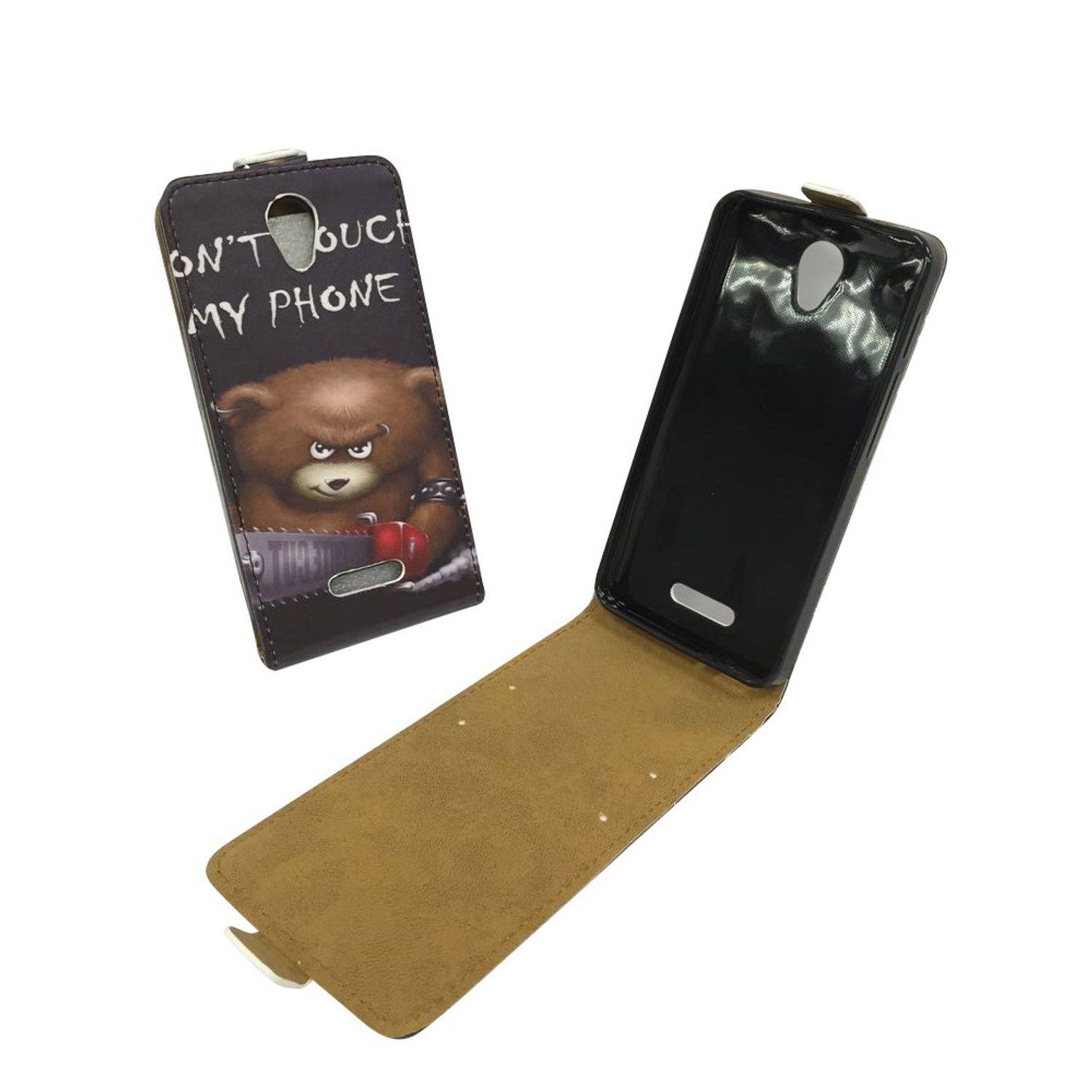 Alcatel Pop 4 Handyhülle Backcover Schwarz