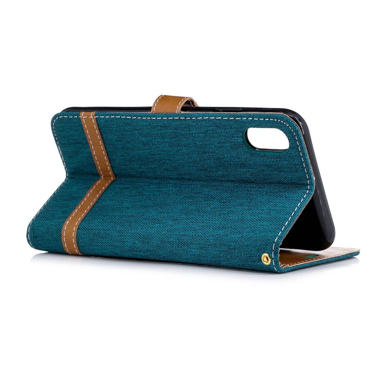 Apple iPhone XS Max Handyhülle Bookcover Grün