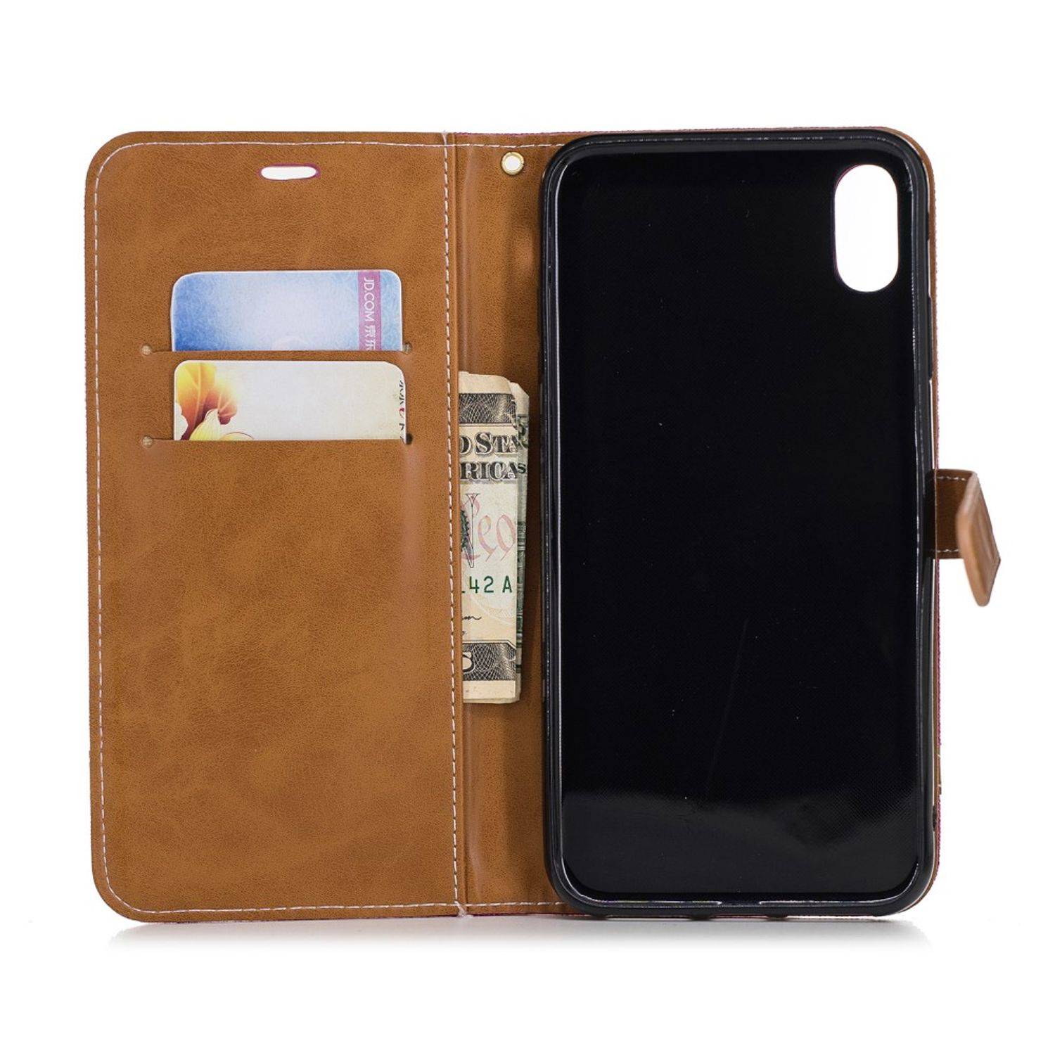 Apple iPhone XS Max Handyhülle Bookcover Grün