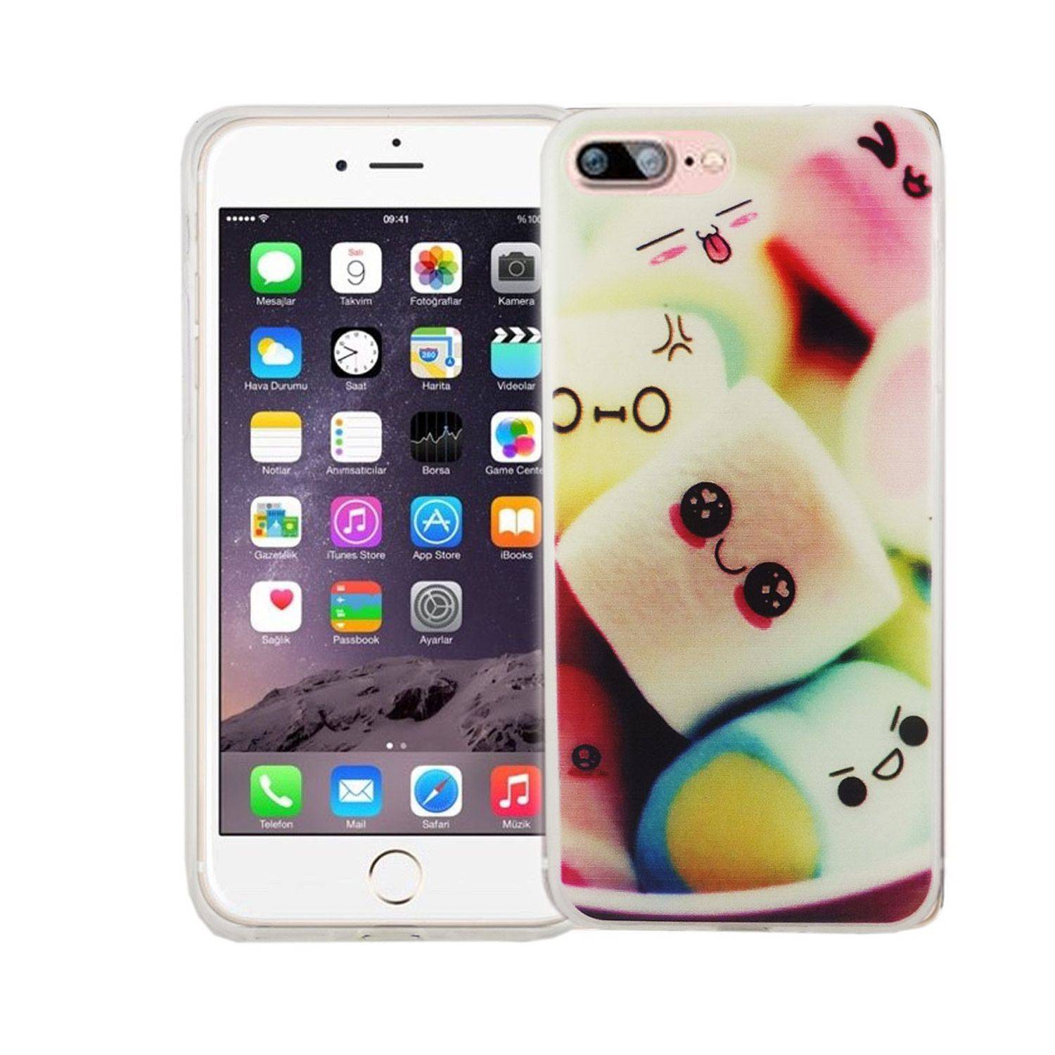 Apple iPhone 7 Plus Handyhülle Bumper Backcover Mehrfarbig