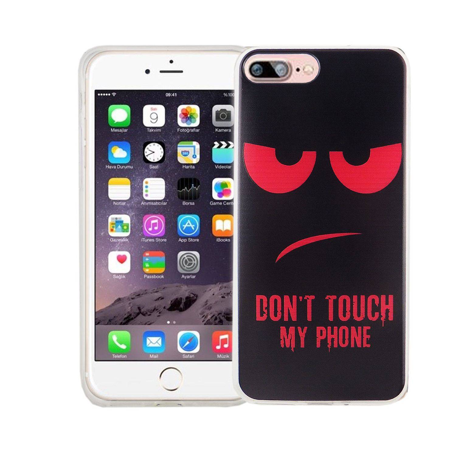 Apple iPhone 7 Plus Handyhülle Bumper Backcover Schwarz