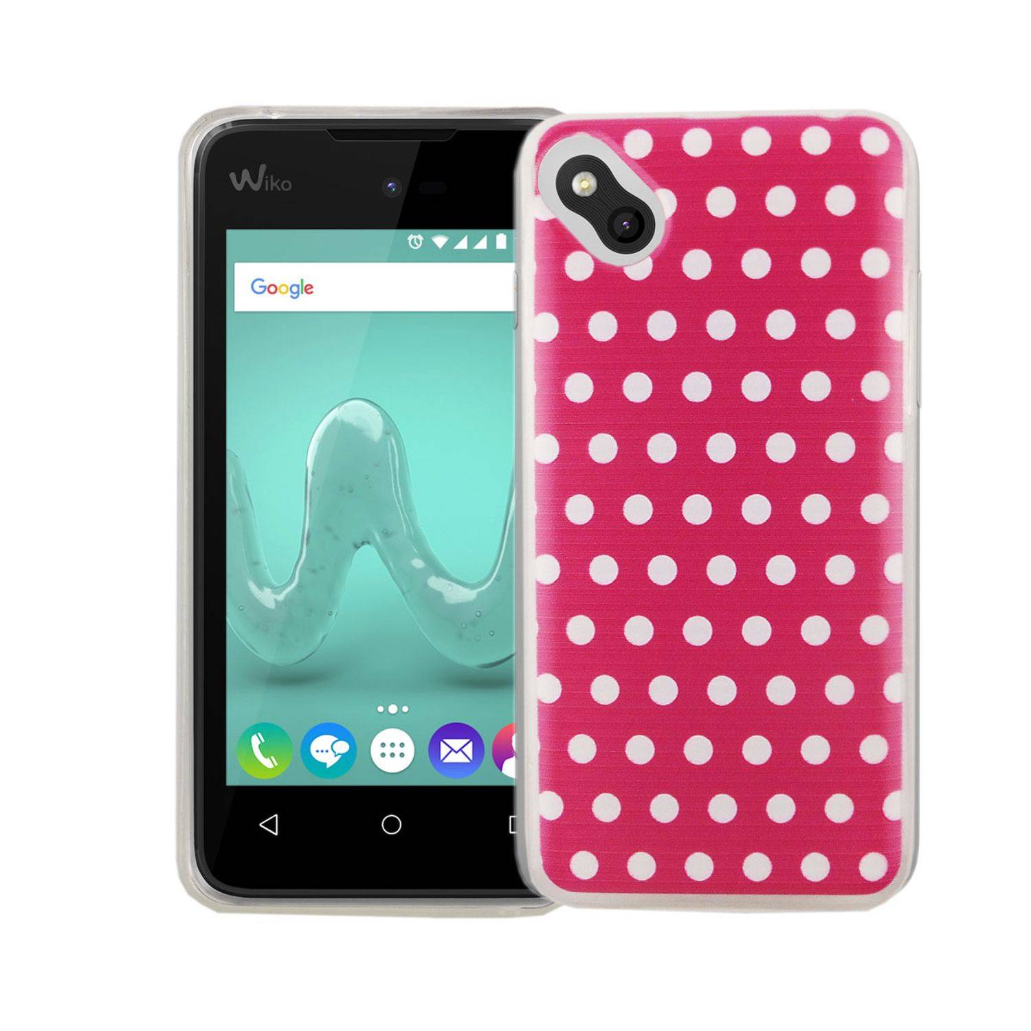 Wiko Sunny Handyhülle Bumper Backcover Rosa