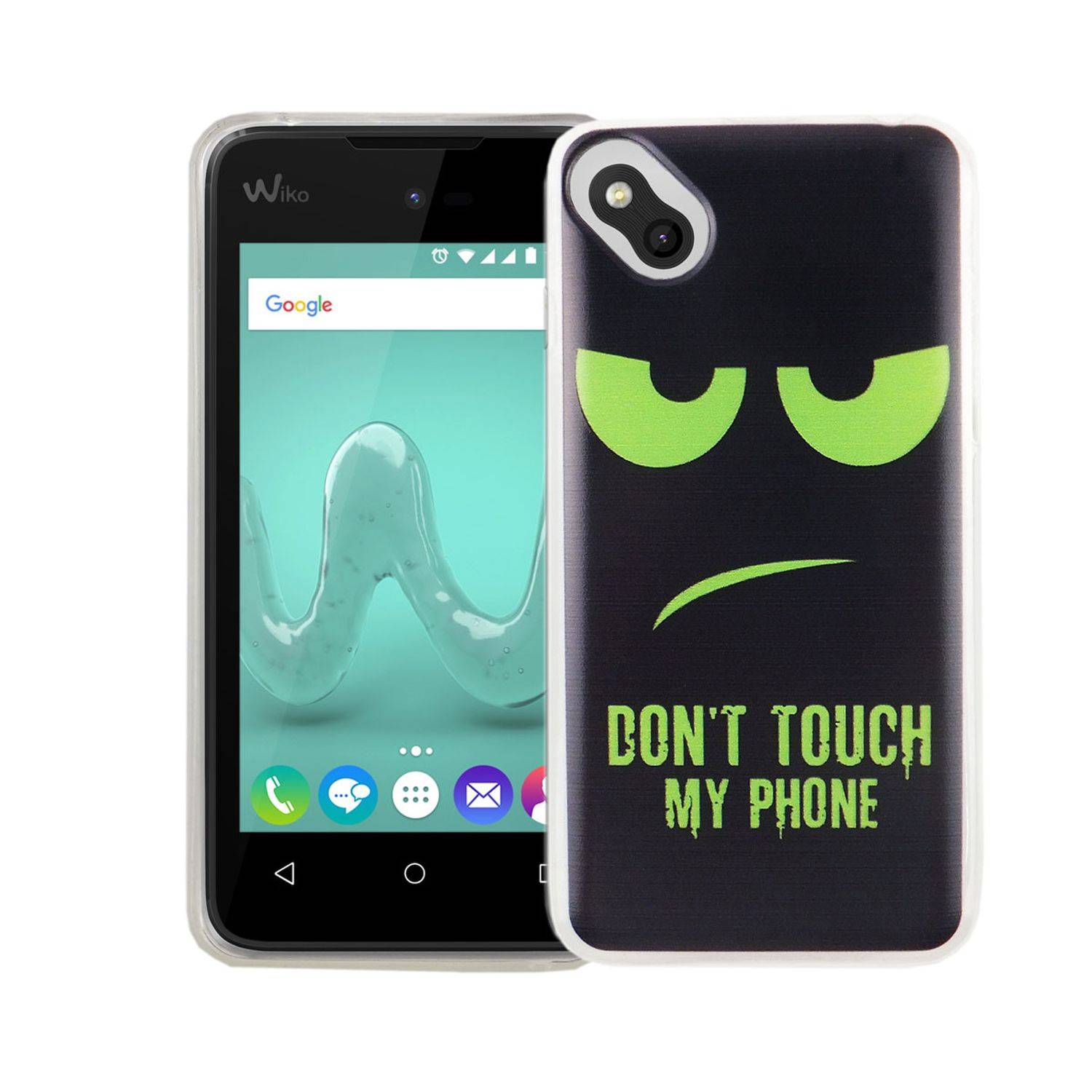 Wiko Sunny Handyhülle Bumper Backcover Schwarz