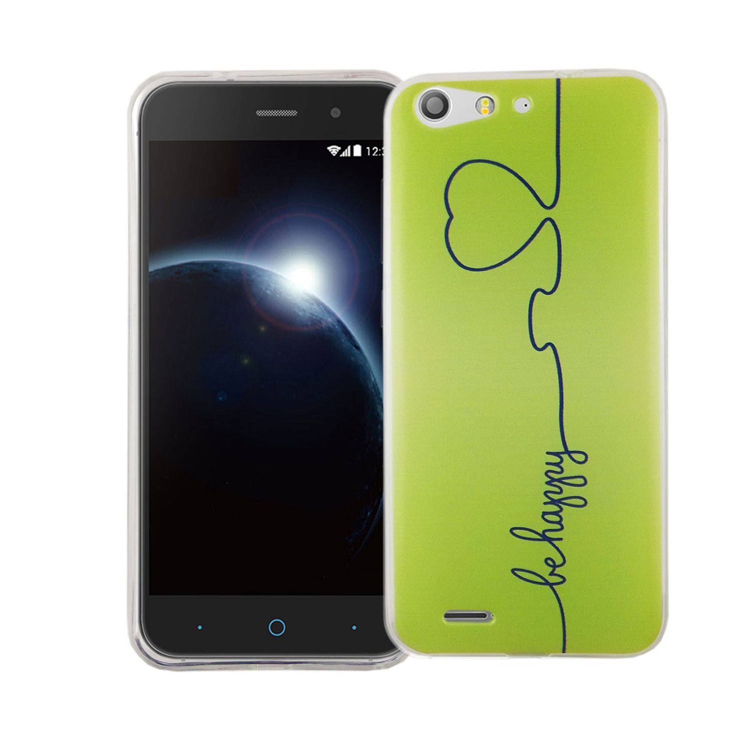 ZTE Blade V6 Handyhülle Bumper Backcover Grün