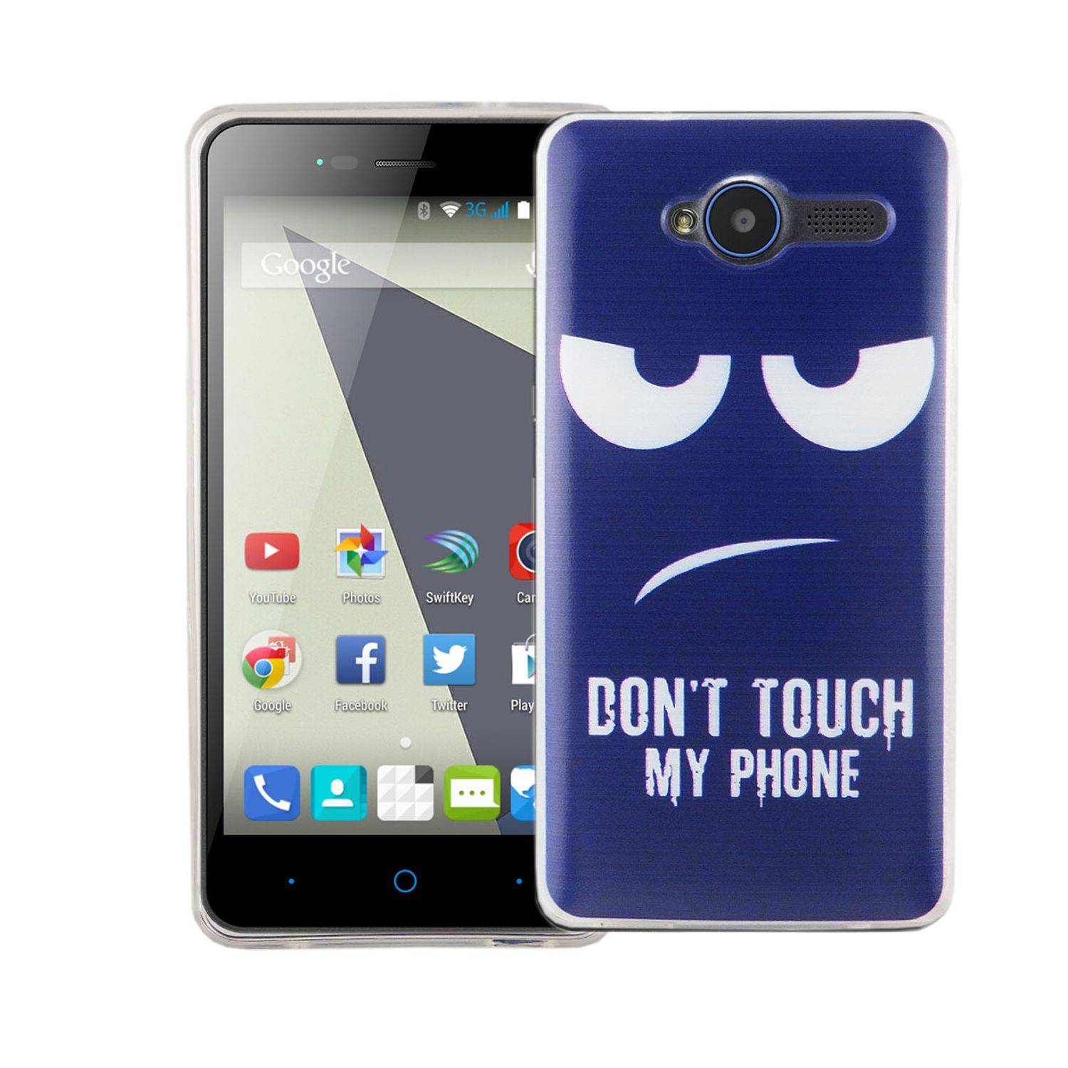 ZTE Blade L3 Handyhülle Bumper Backcover Blau