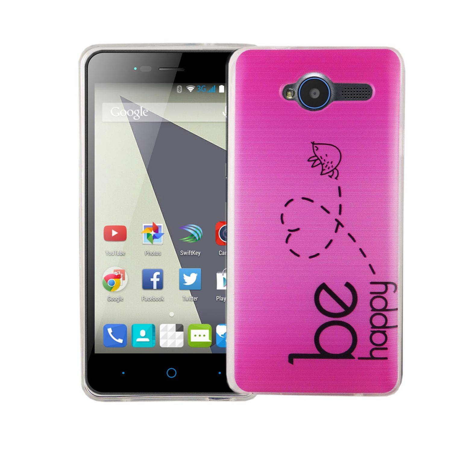 ZTE Blade L3 Handyhülle Bumper Backcover Rosa