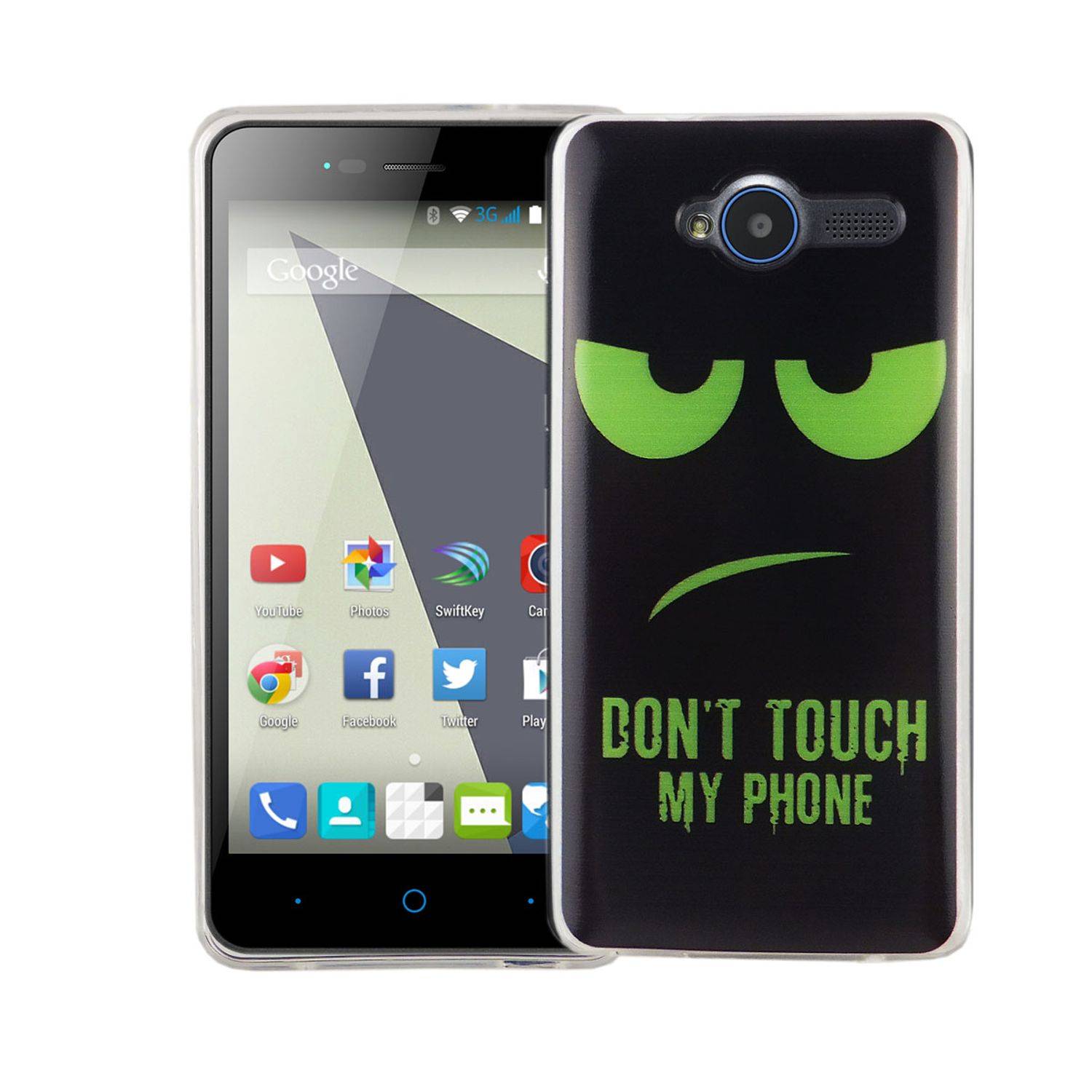 ZTE Blade L3 Handyhülle Bumper Backcover Schwarz