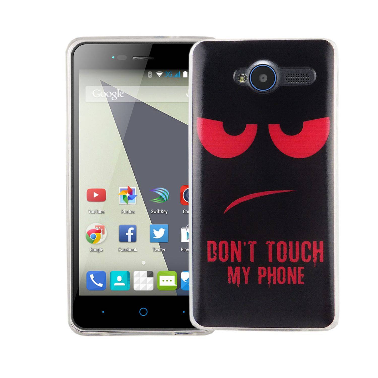 ZTE Blade L3 Handyhülle Bumper Backcover Schwarz