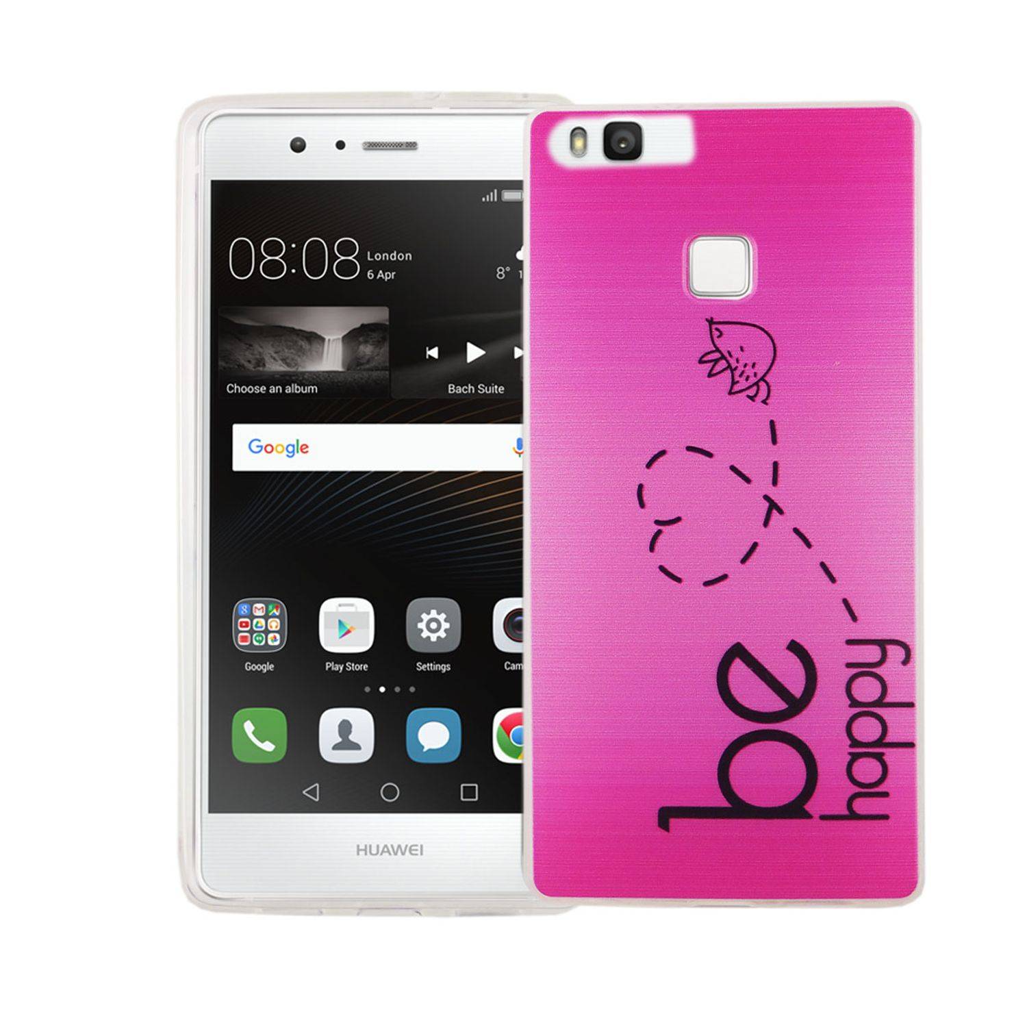 Huawei P9 Handyhülle Bumper Backcover Rosa