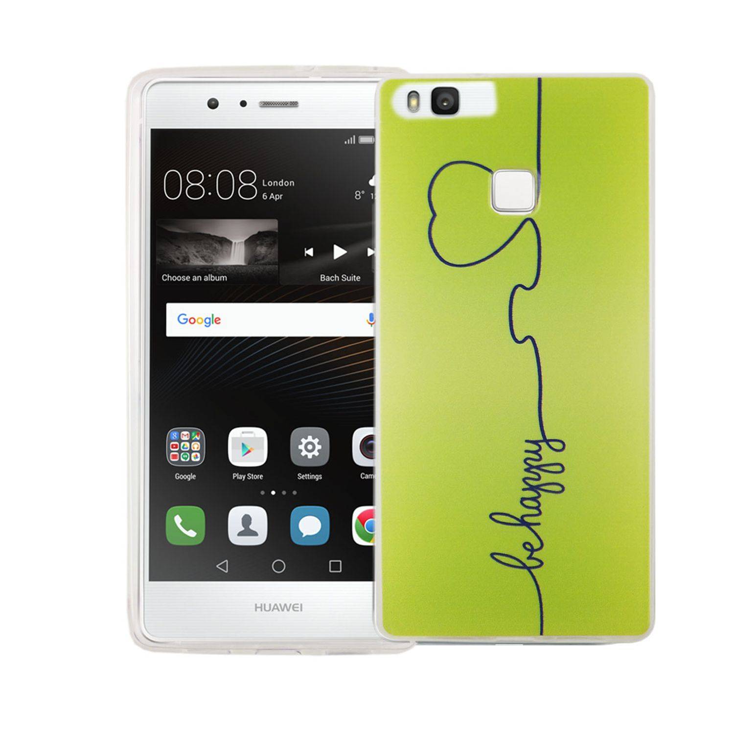 Huawei P9 Handyhülle Bumper Backcover Grün
