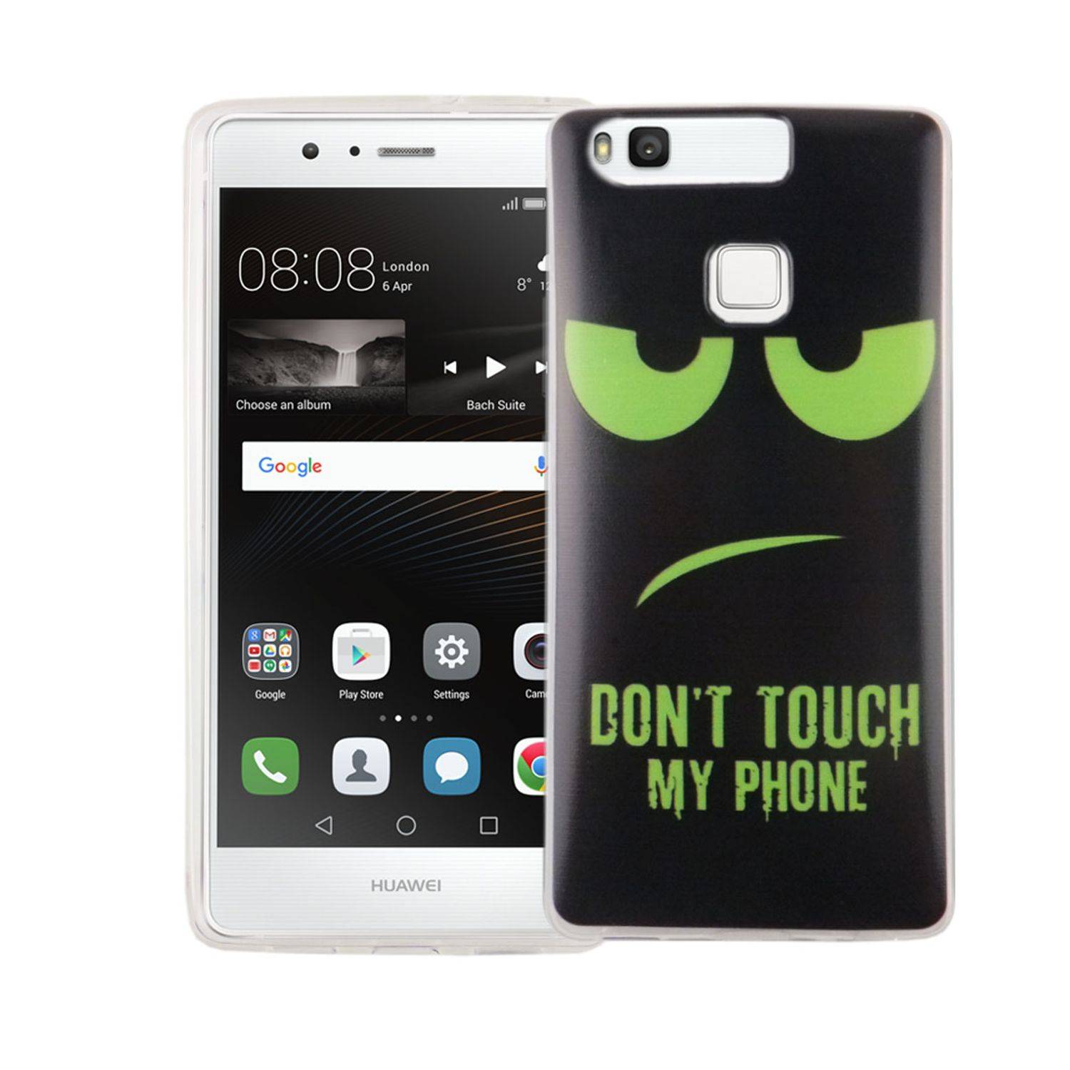 Huawei P9 Handyhülle Bumper Backcover Schwarz