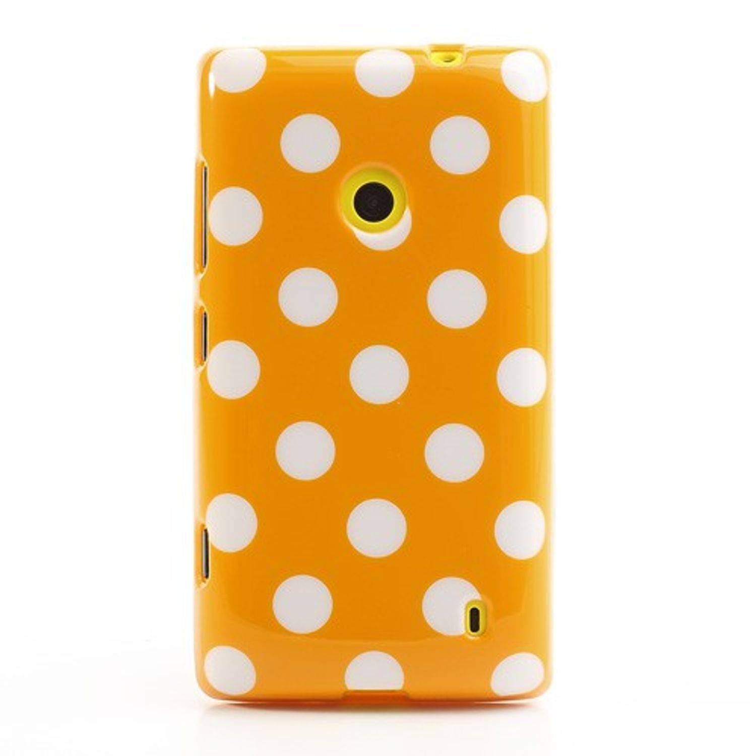 Nokia Lumia 520 Handyhülle Backcover Orange