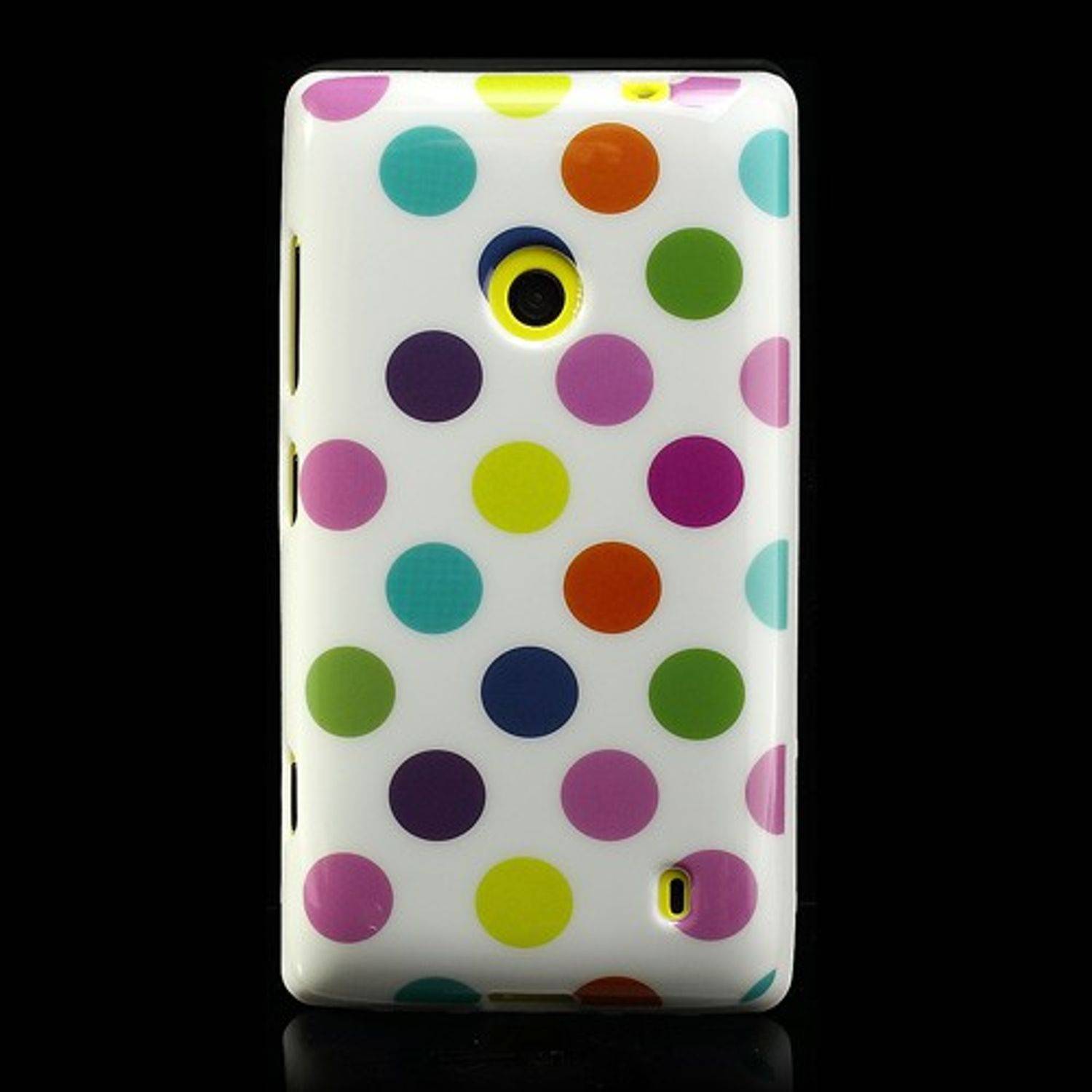 Nokia Lumia 520 Handyhülle Backcover Weiß