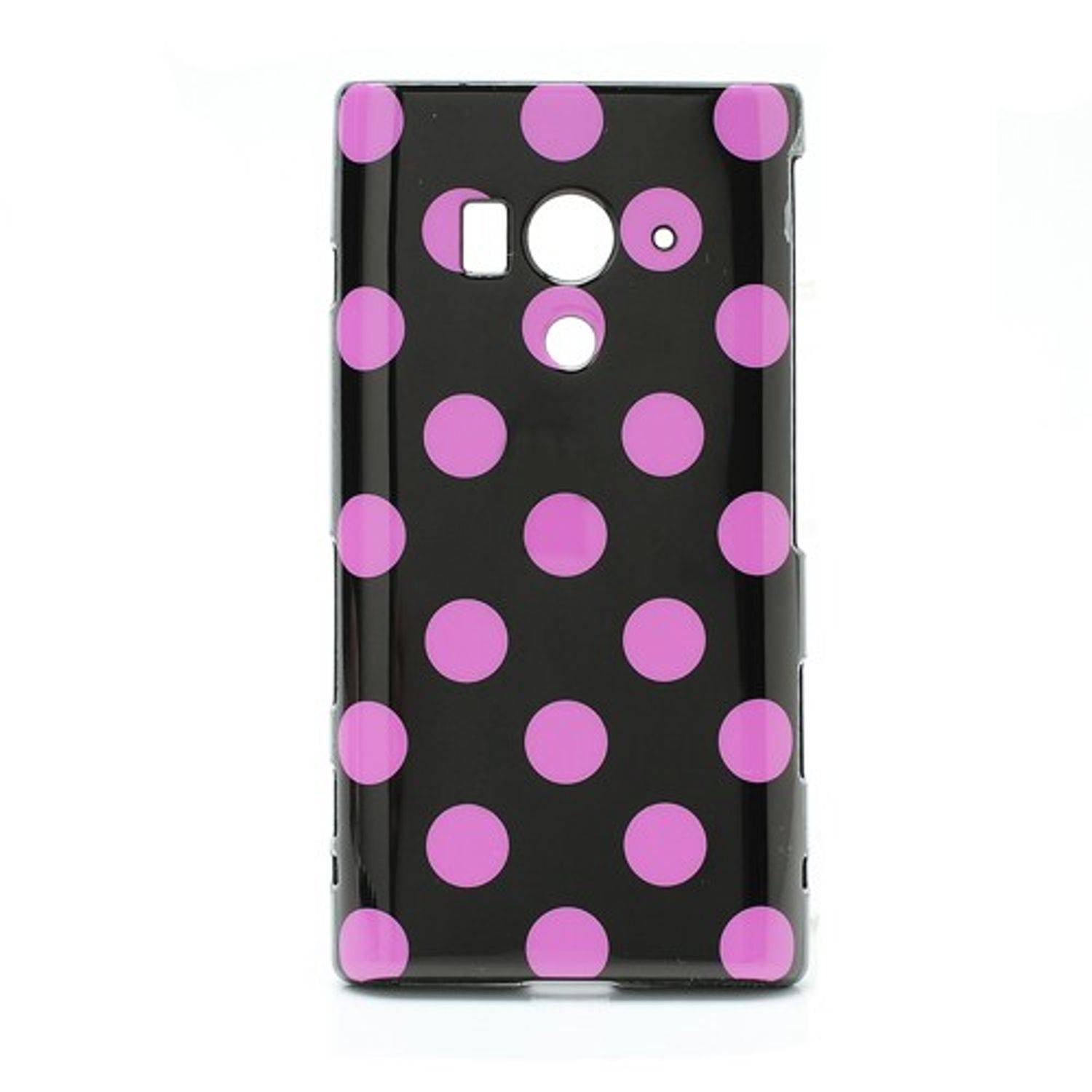 Sony Xperia acro S Handyhülle Backcover Schwarz