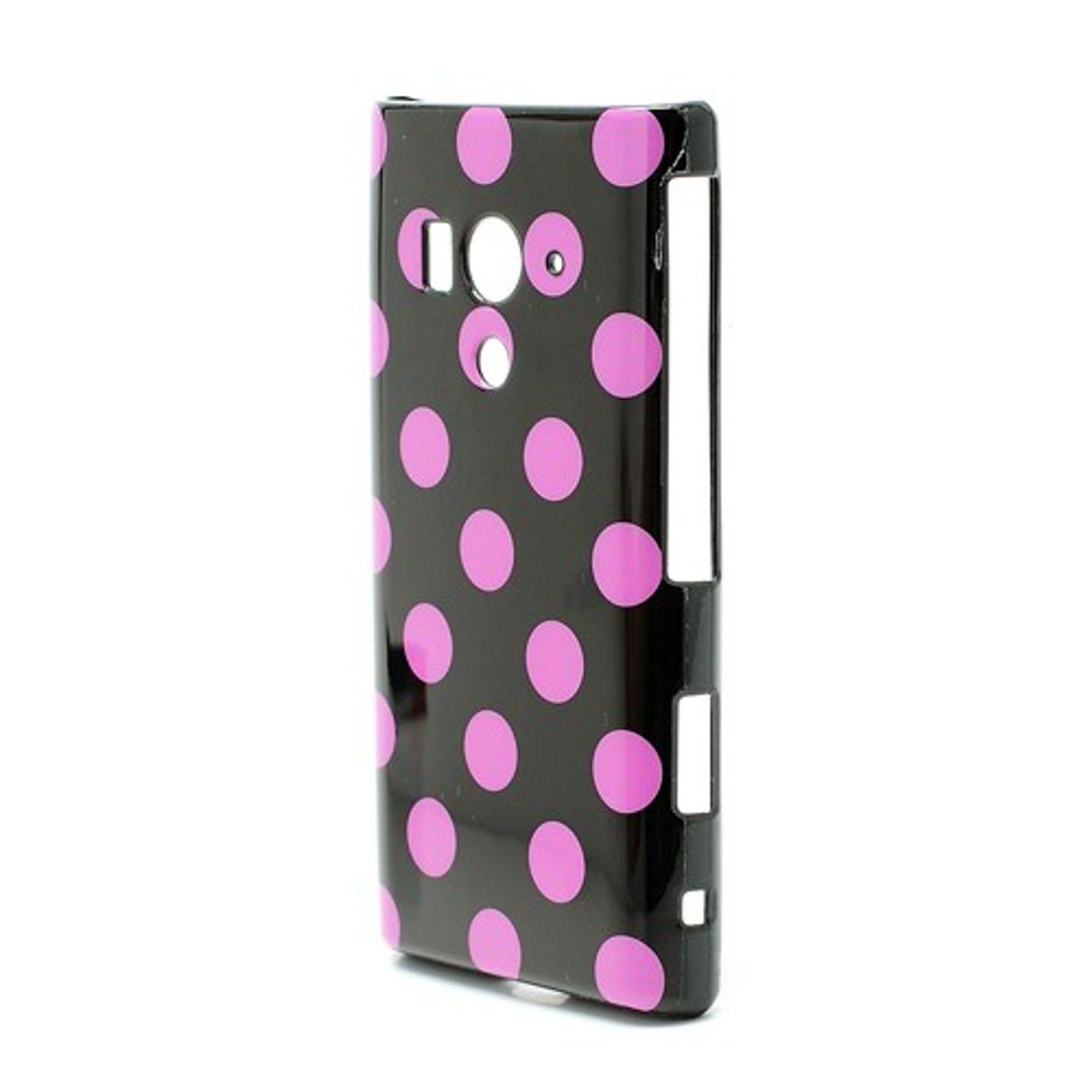 Sony Xperia acro S Handyhülle Backcover Schwarz
