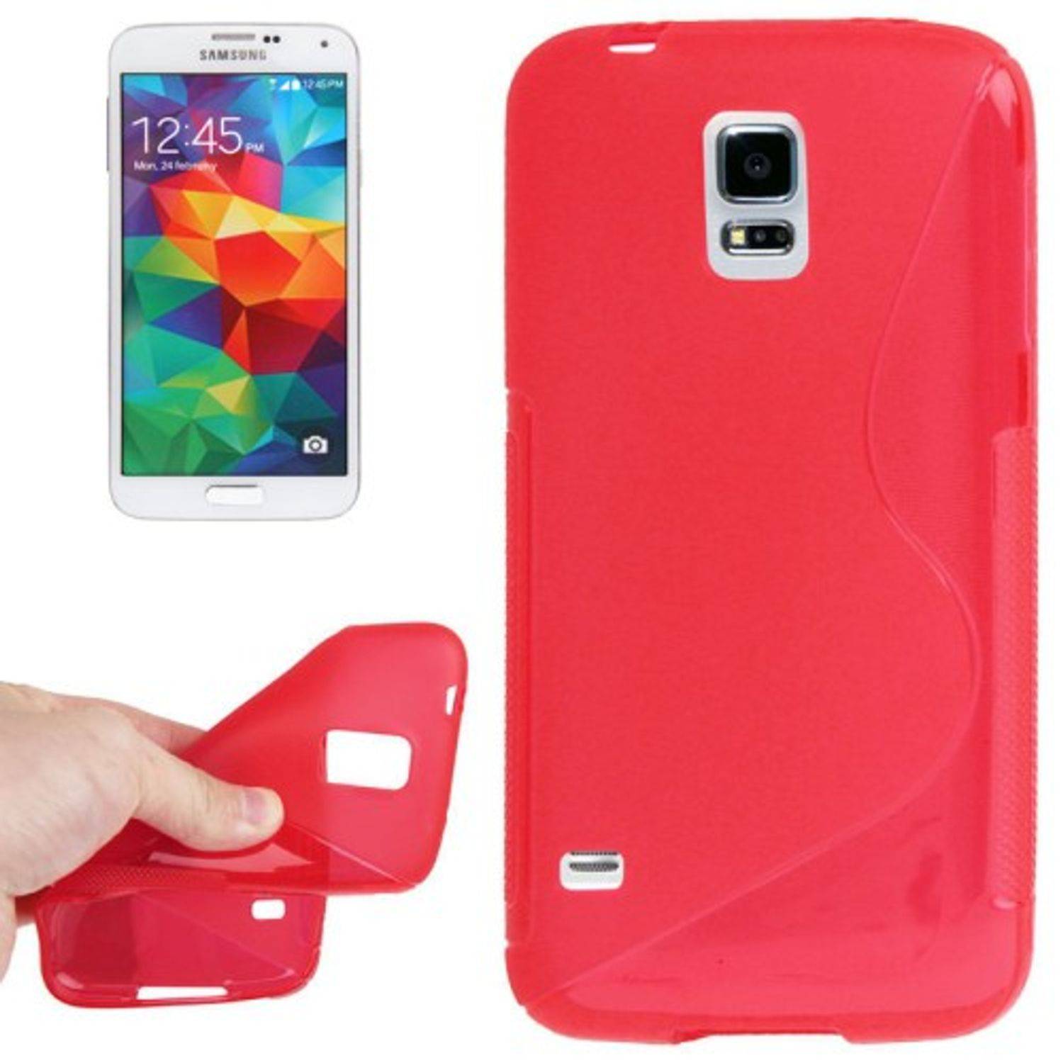 Samsung Galaxy S5 Mini Handyhülle Backcover Rot
