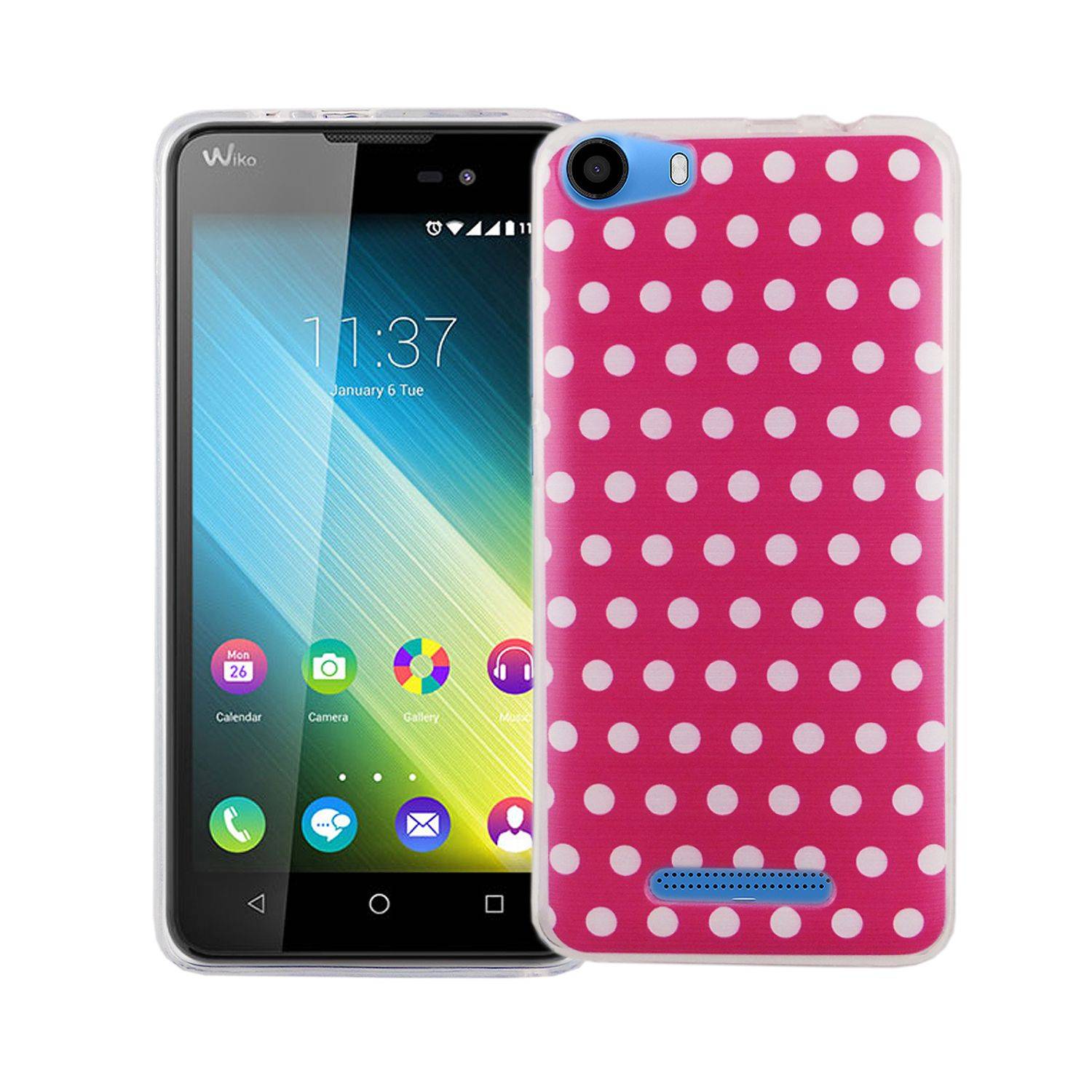Wiko Lenny 2 Handyhülle Bumper Backcover Rosa