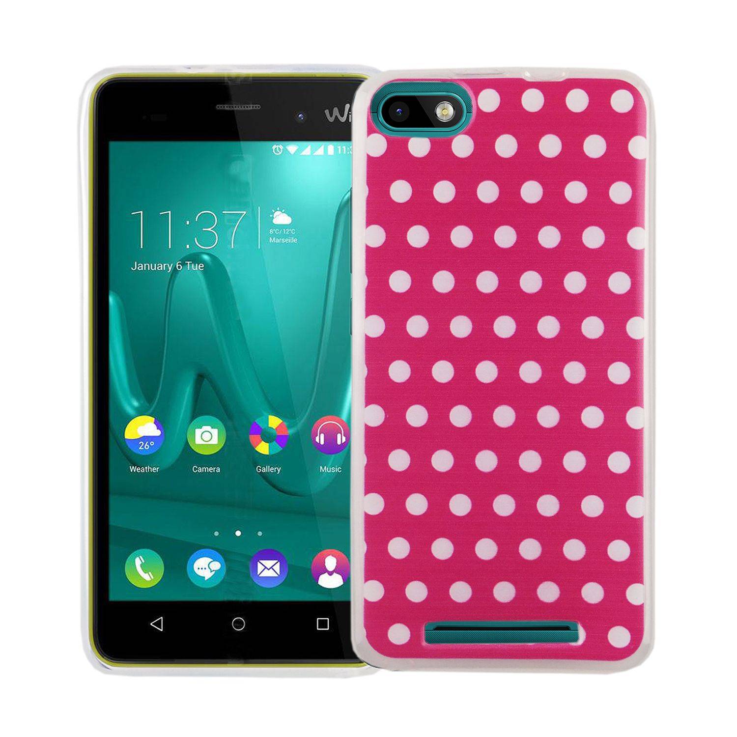 Wiko Lenny 3 Handyhülle Bumper Backcover Rosa