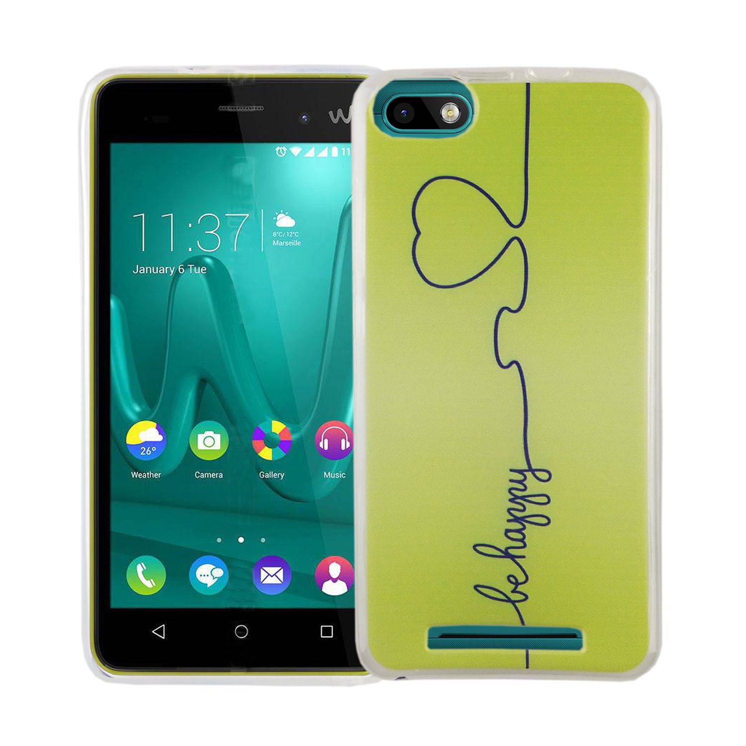 Wiko Lenny 3 Handyhülle Bumper Backcover Grün