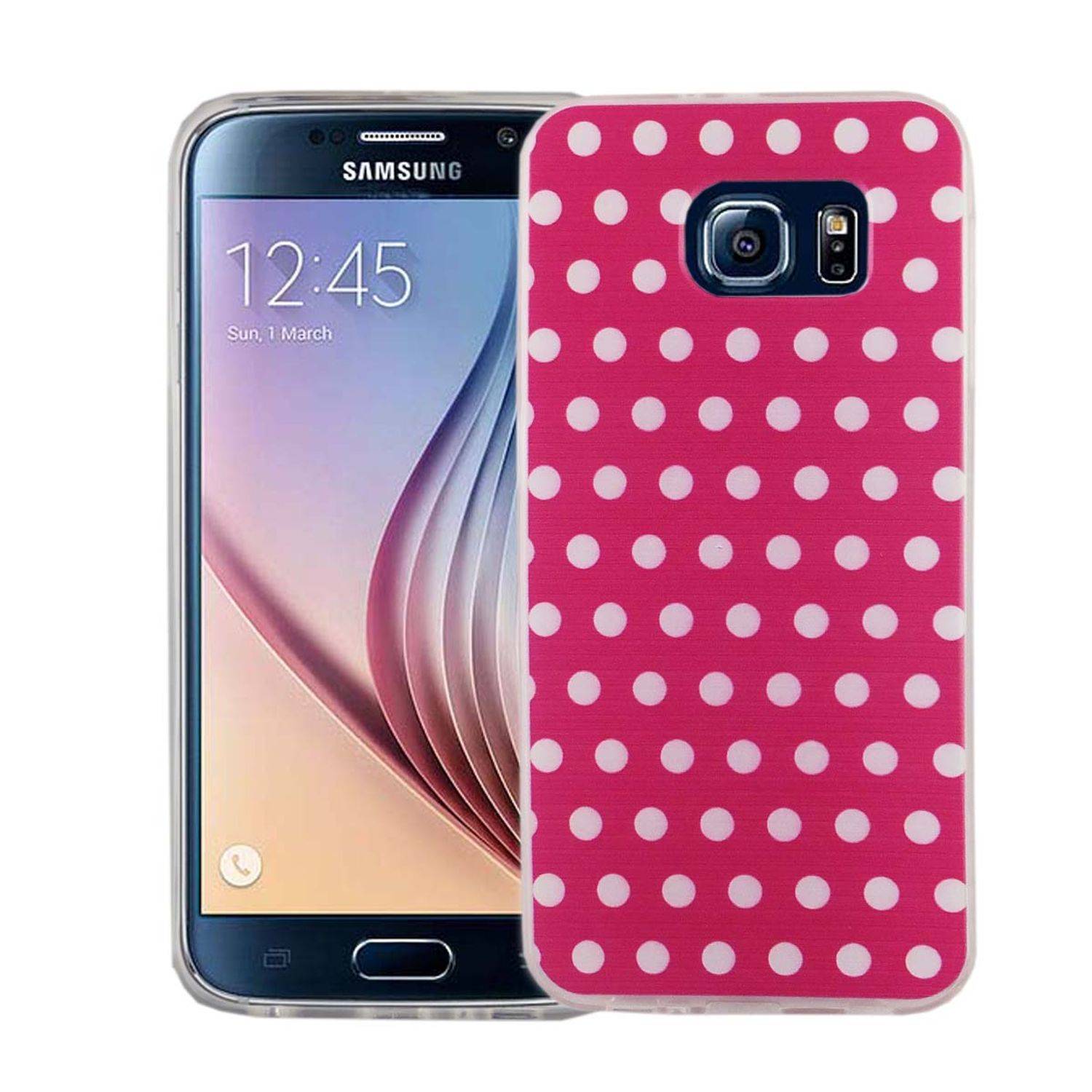 Samsung Galaxy S6 Handyhülle Bumper Backcover Rosa