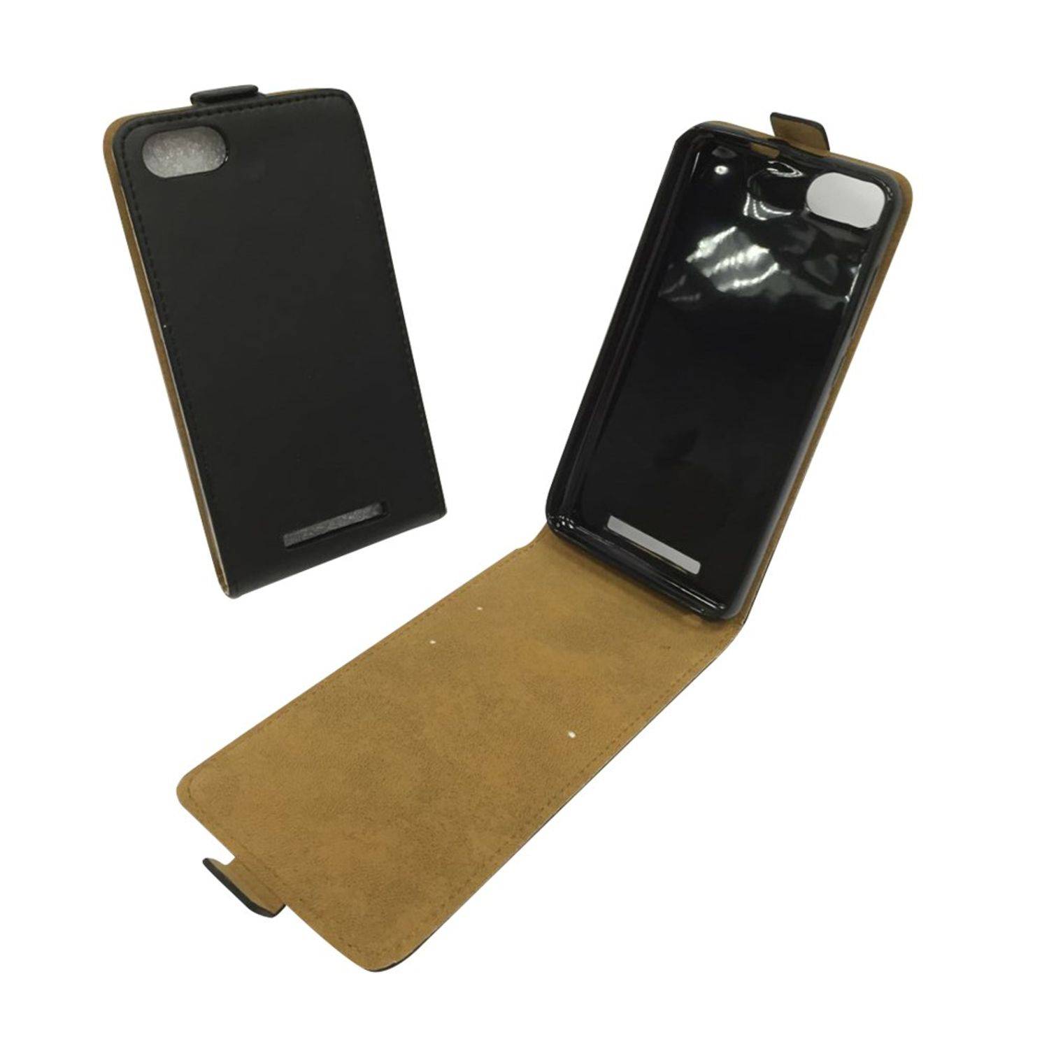 Wiko Lenny 3 Handyhülle Backcover Schwarz