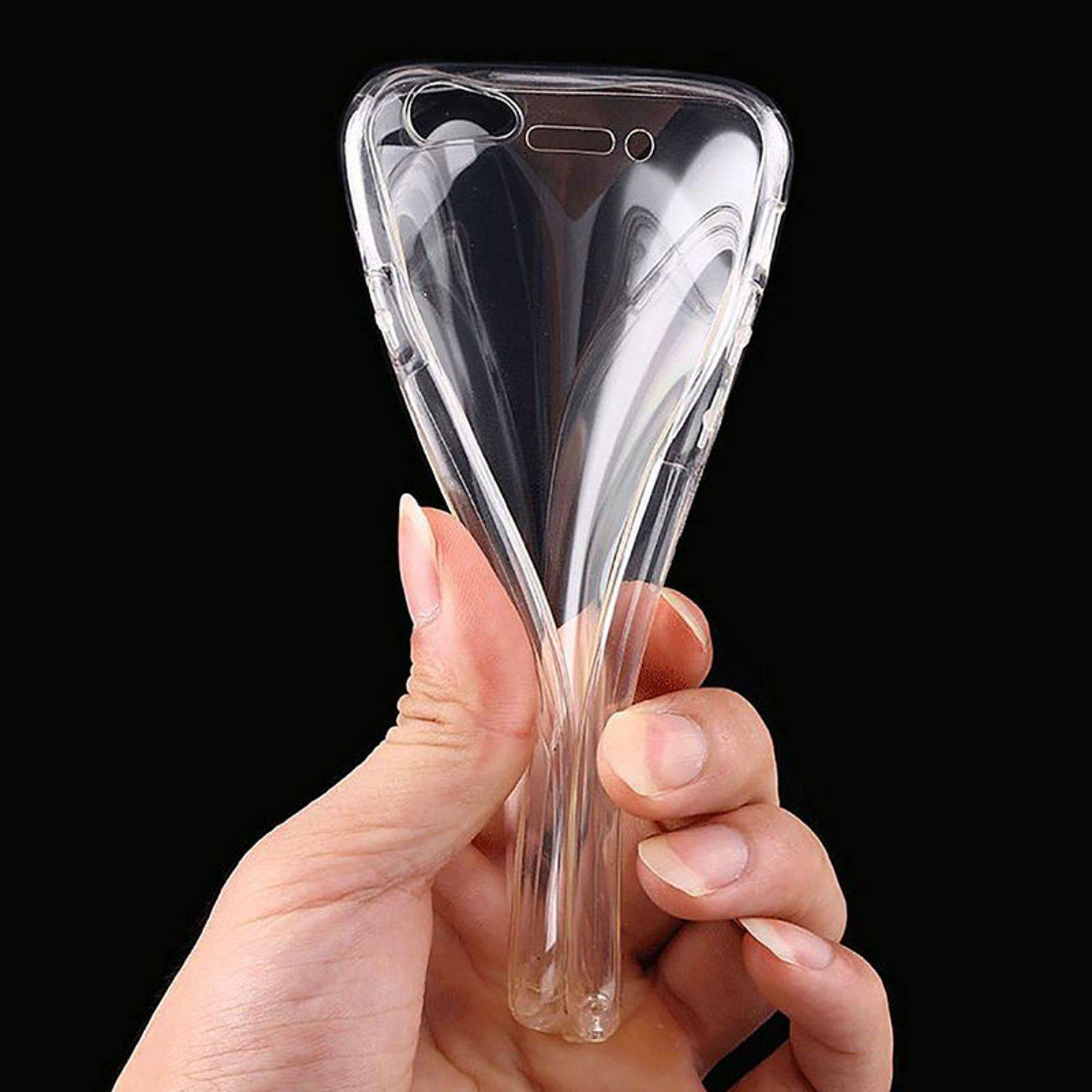 Samsung Galaxy J1 (2015) Handyhülle Backcover Transparent