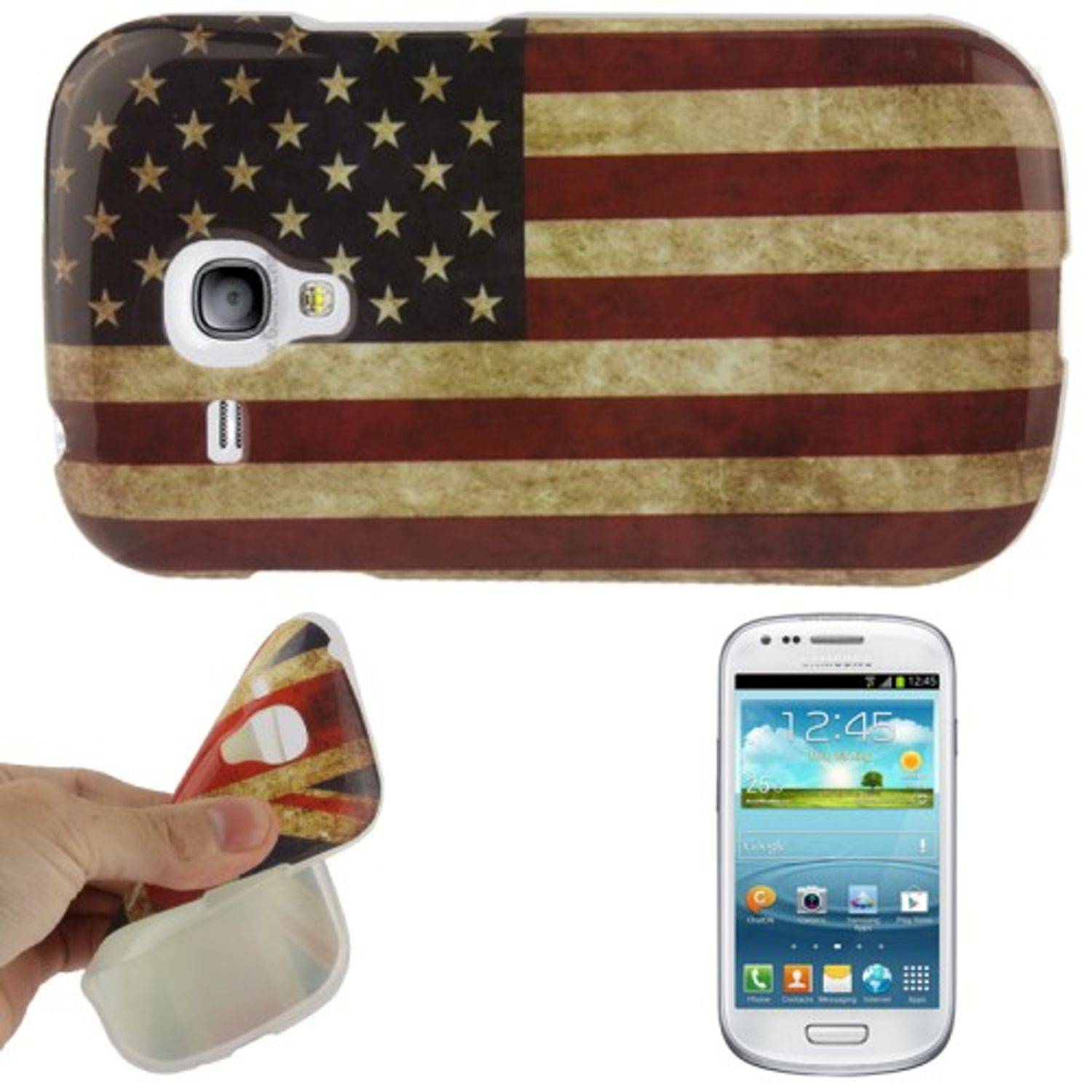 Samsung Galaxy S3 Mini Handyhülle Backcover Mehrfarbig