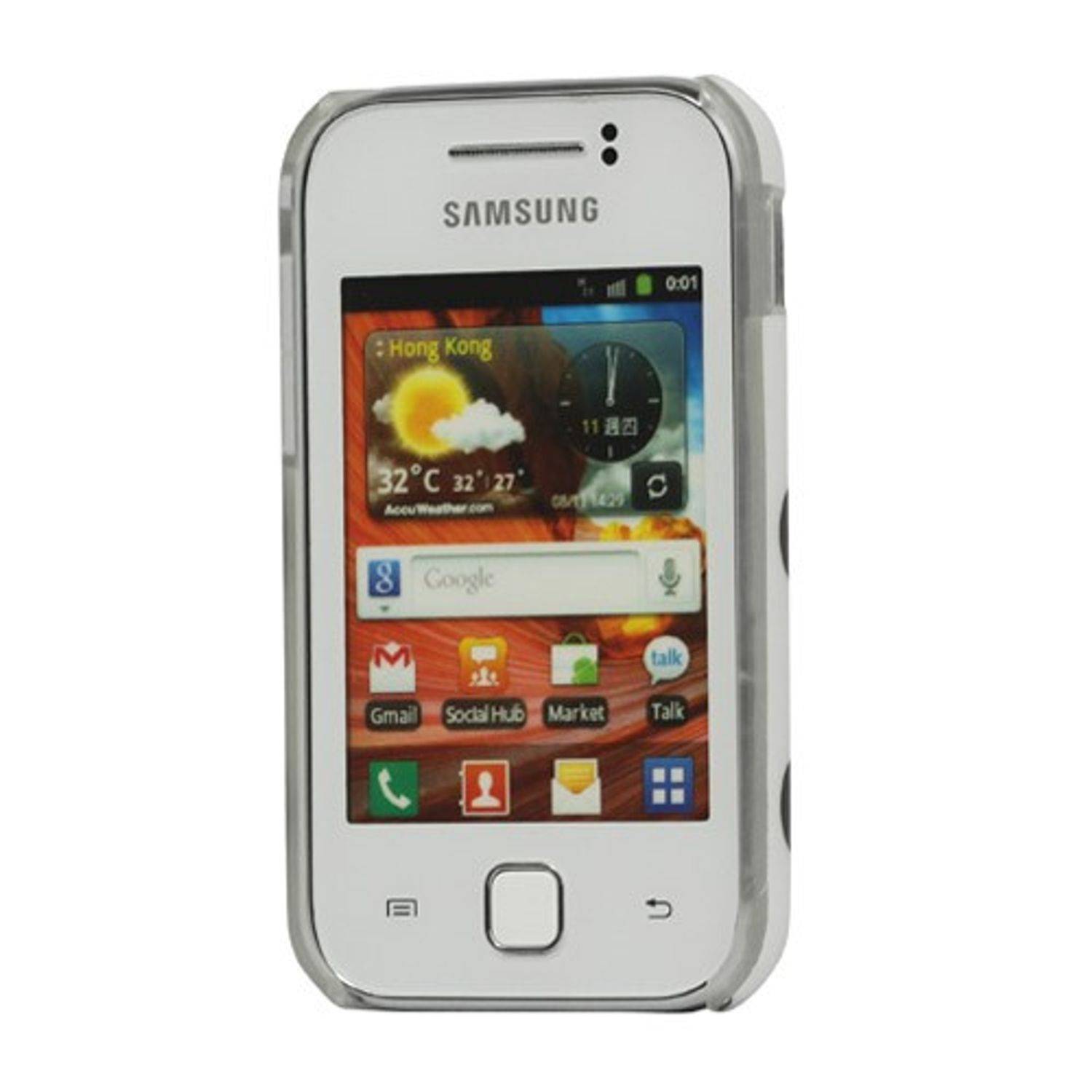 Samsung S5360 Handyhülle Backcover Weiß