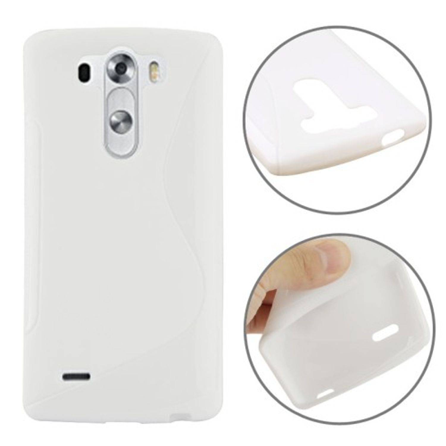 LG G3 mini Handyhülle Backcover Weiß