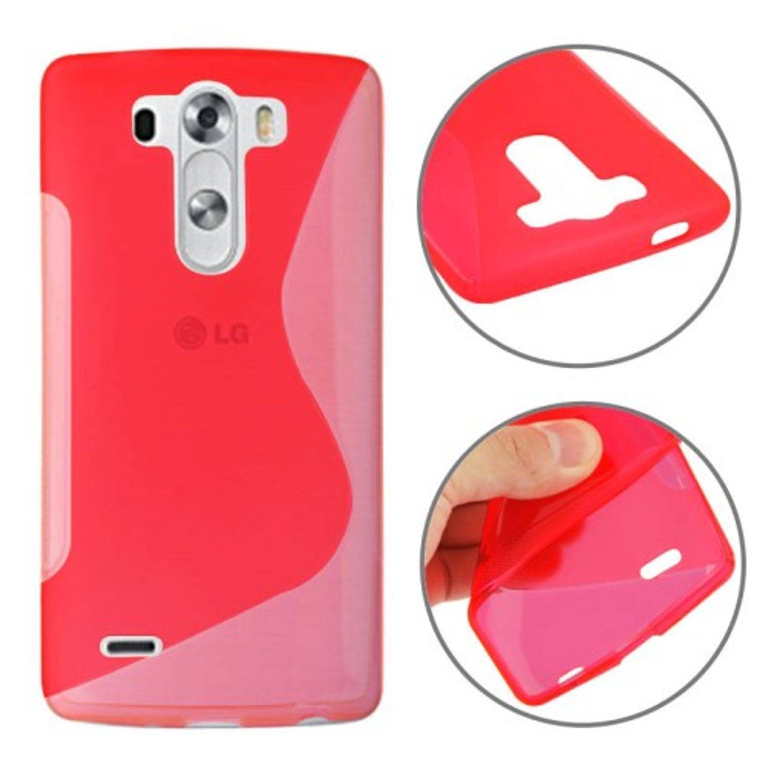 LG G3 mini Handyhülle Backcover Rot