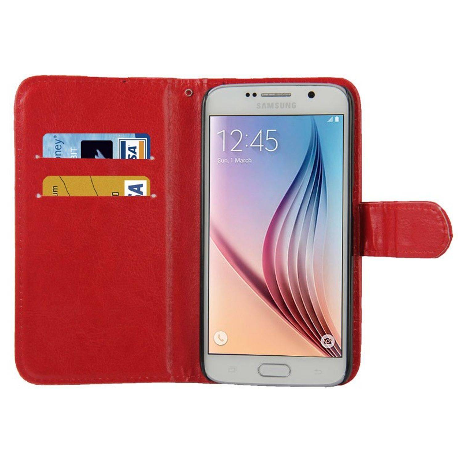 Samsung Galaxy S6 Handyhülle Backcover Braun