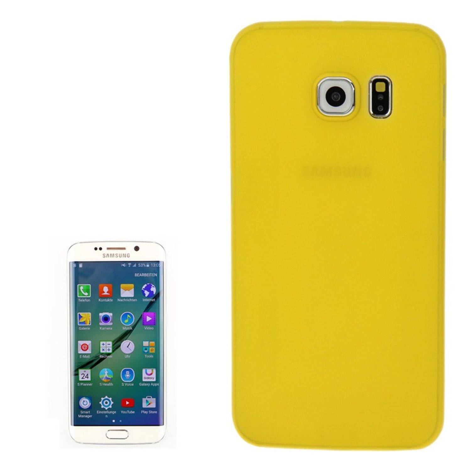Samsung Galaxy S6 Edge Handyhülle Backcover Gelb