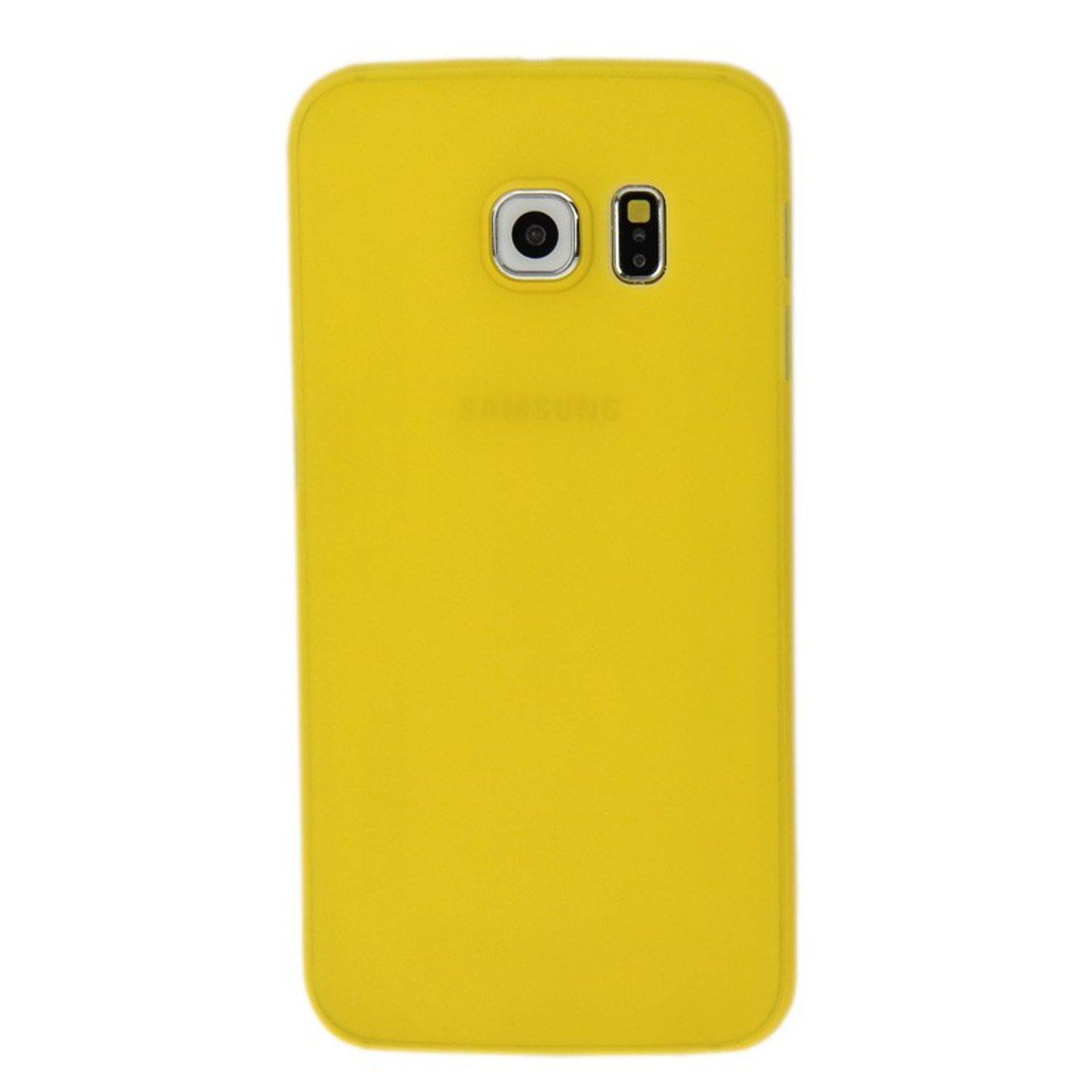 Samsung Galaxy S6 Edge Handyhülle Backcover Gelb