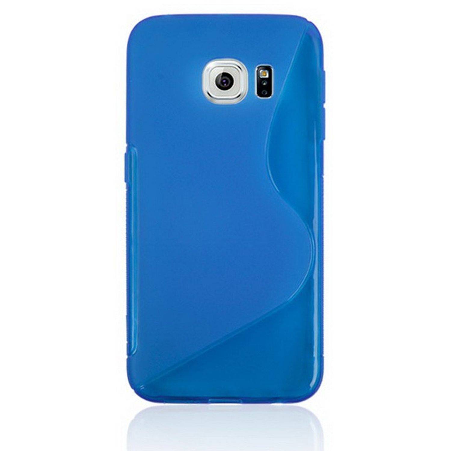 Samsung Galaxy S6 Edge Handyhülle Backcover Blau