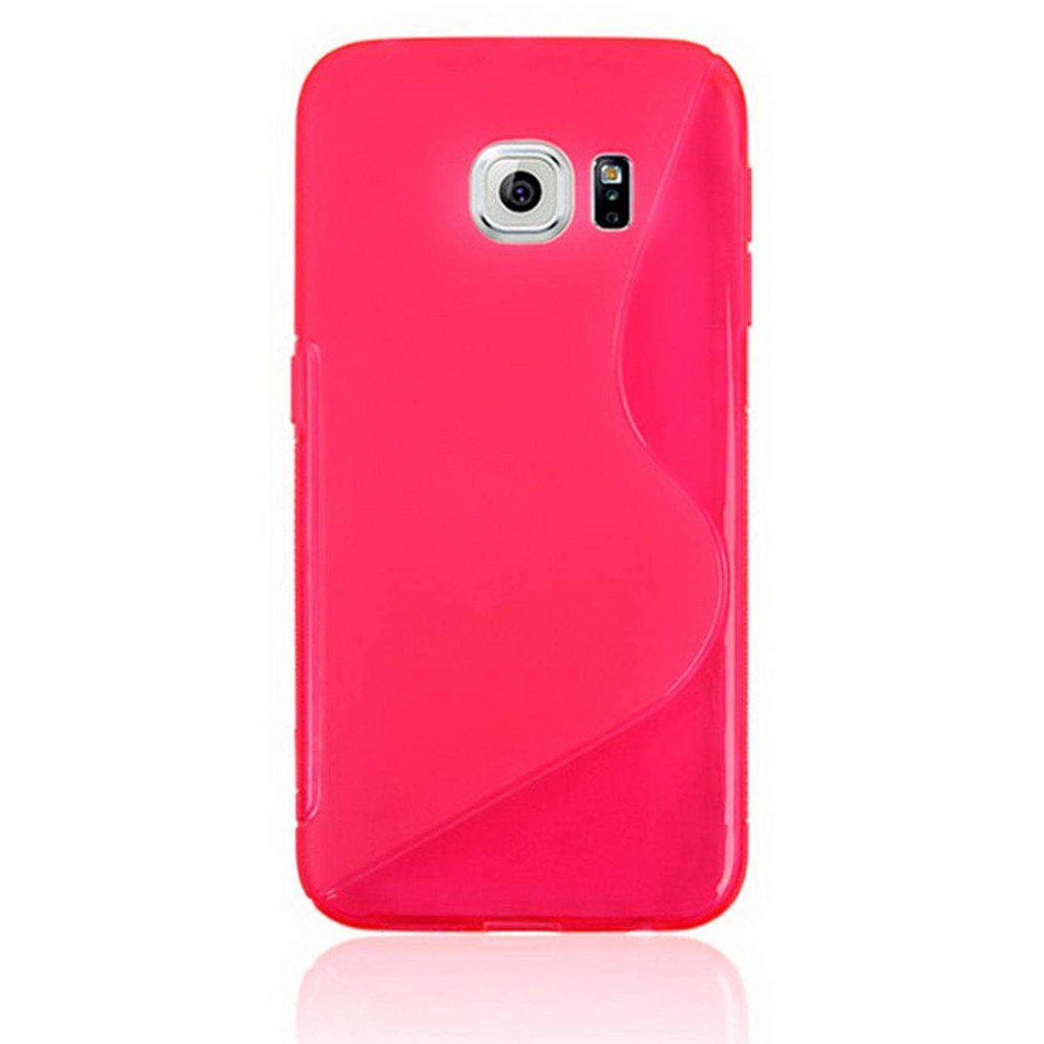 Samsung Galaxy S6 Edge Handyhülle Backcover Rosa