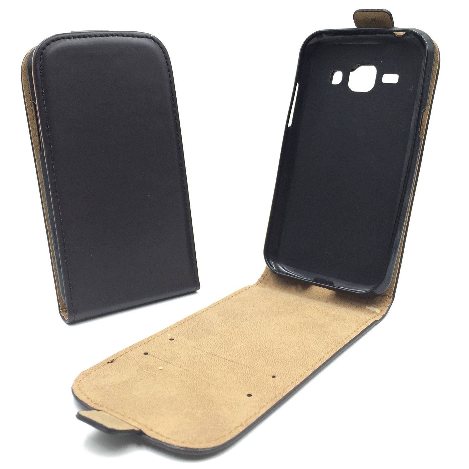 Samsung Galaxy J1 (2015) Handyhülle Backcover Schwarz