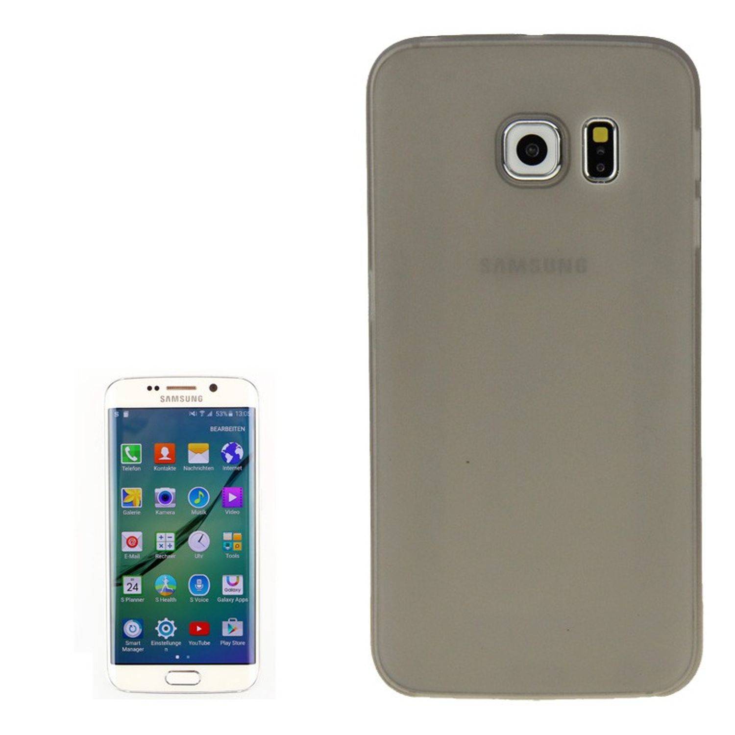 Samsung Galaxy S6 Edge Handyhülle Backcover Grau