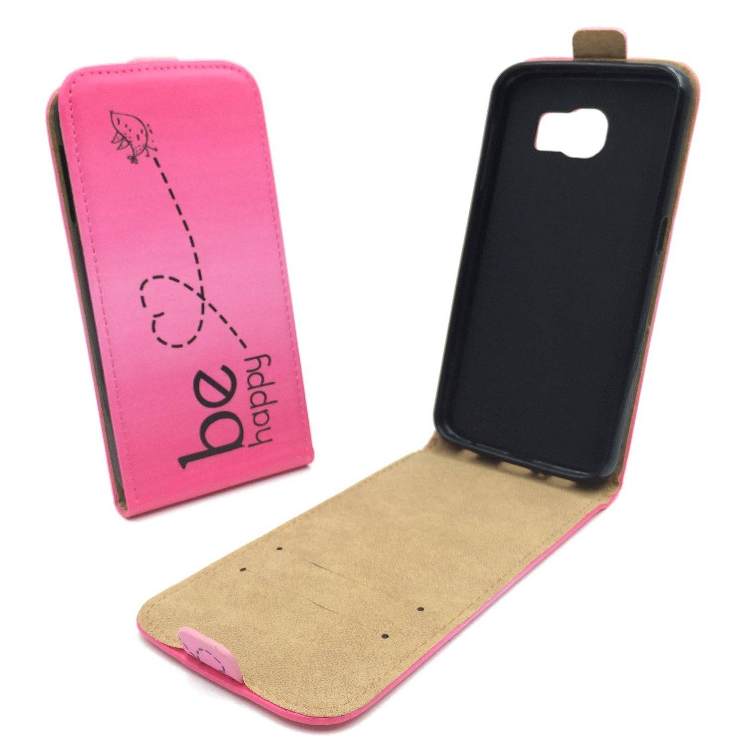 Samsung Galaxy S6 Edge Handyhülle Backcover Rosa