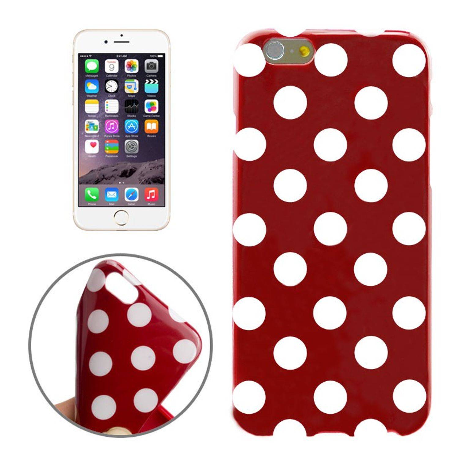 Apple IPhone 6 Plus / 6s Plus Handyhülle Backcover Rot