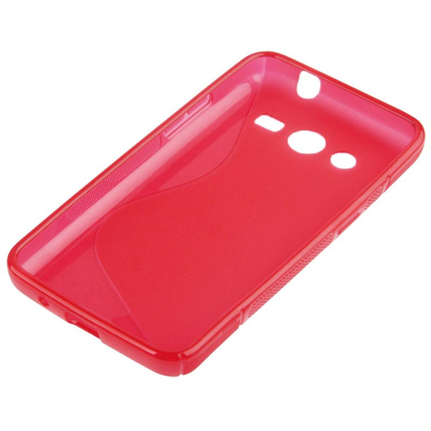 Samsung Galaxy Core 2 Handyhülle Backcover Rot