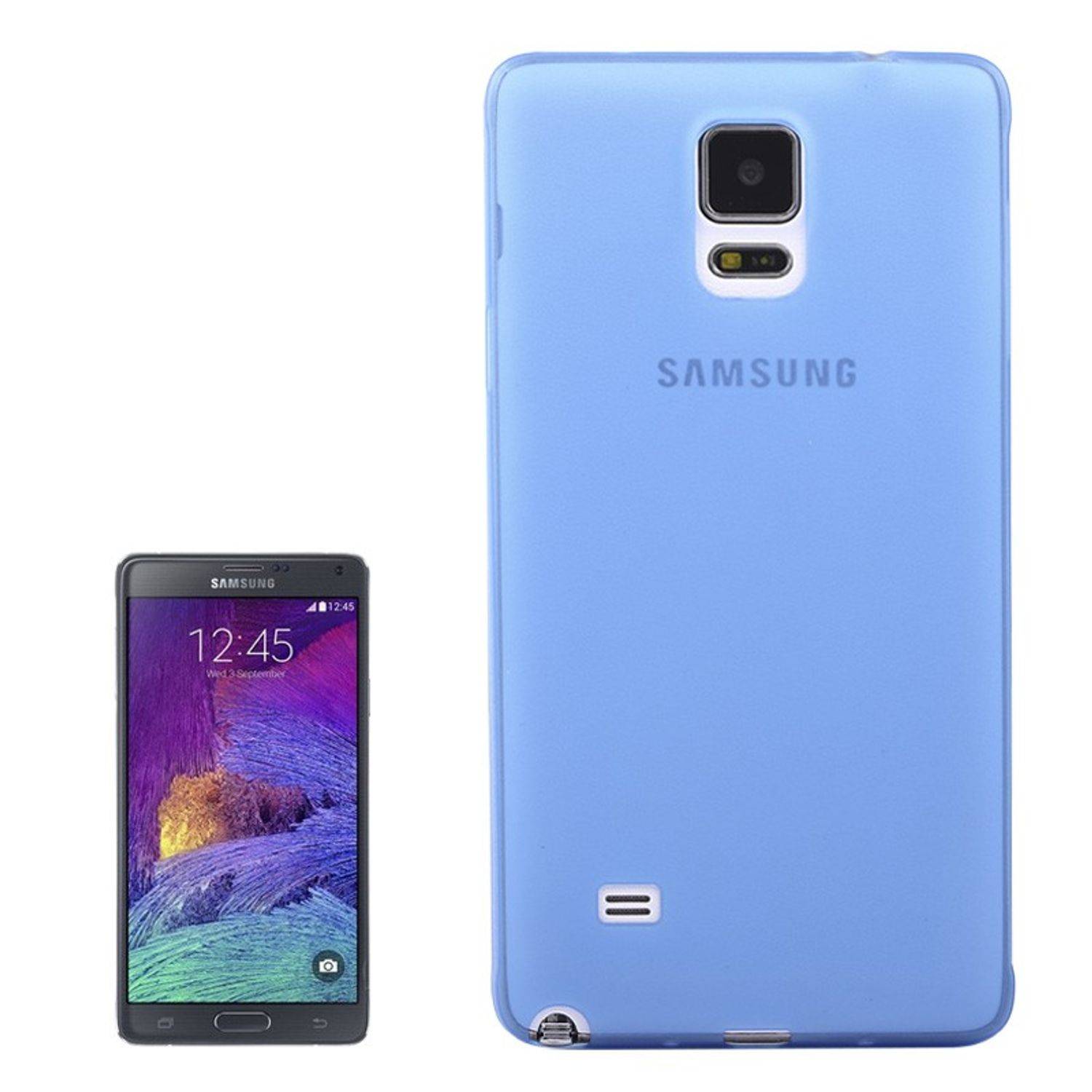 Samsung Galaxy Note 4 Handyhülle Backcover Blau