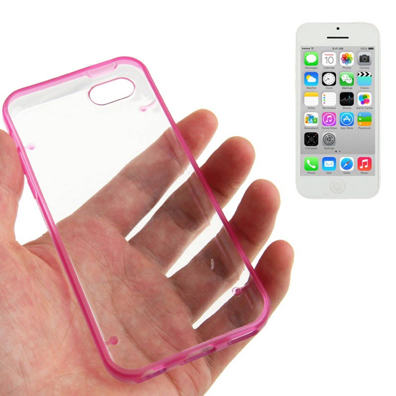 Apple iPhone 5c Handyhülle Backcover Rosa