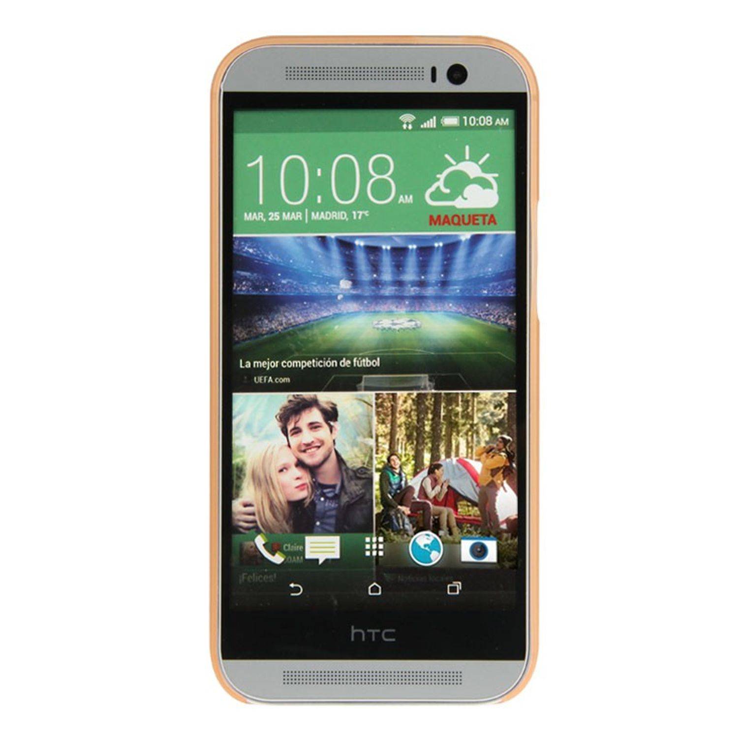 HTC One M8 Handyhülle Backcover Orange