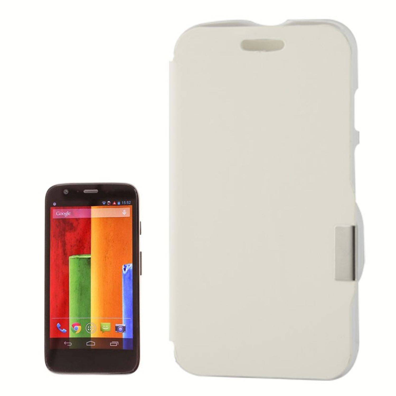 Motorola Moto G Handyhülle Backcover Weiß