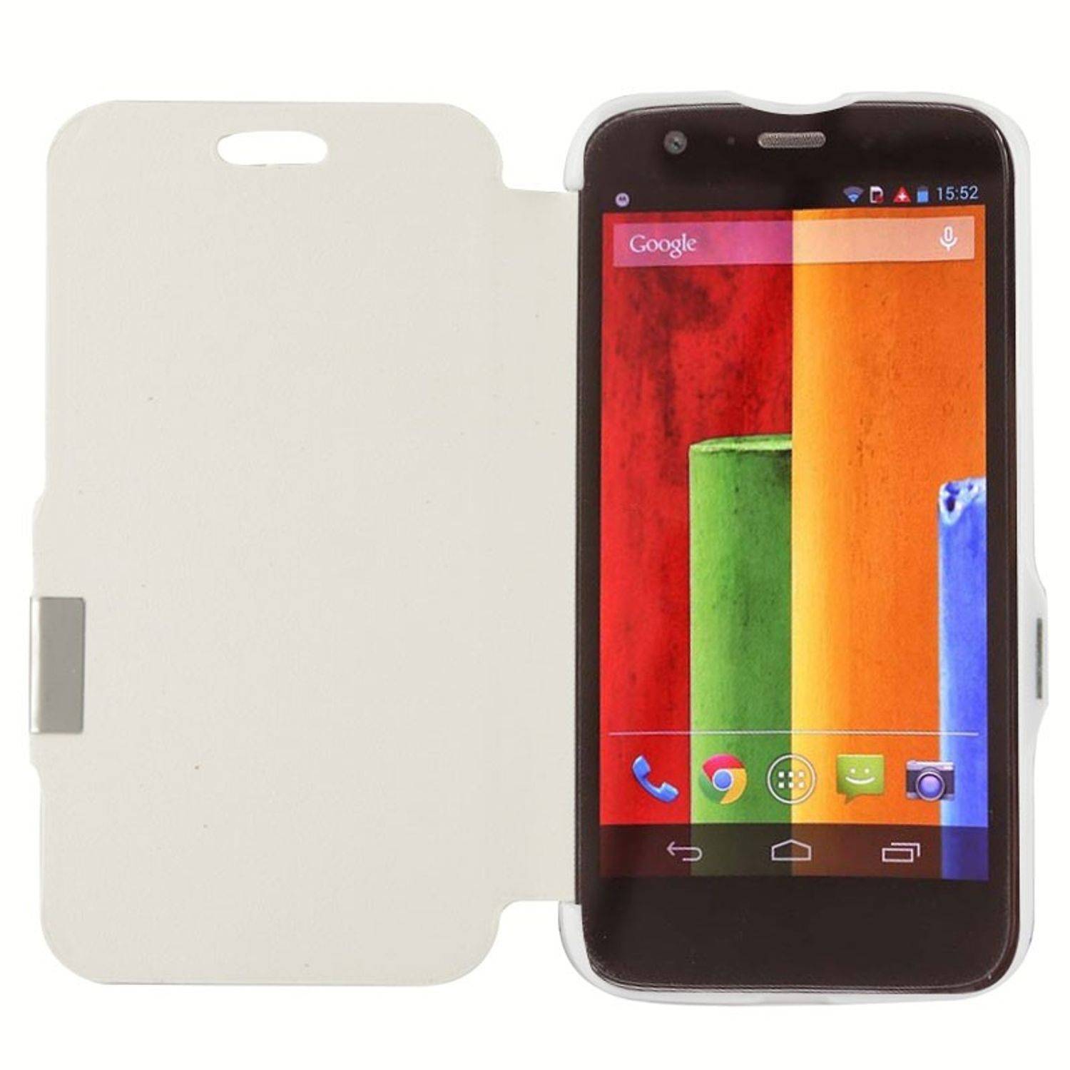 Motorola Moto G Handyhülle Backcover Weiß
